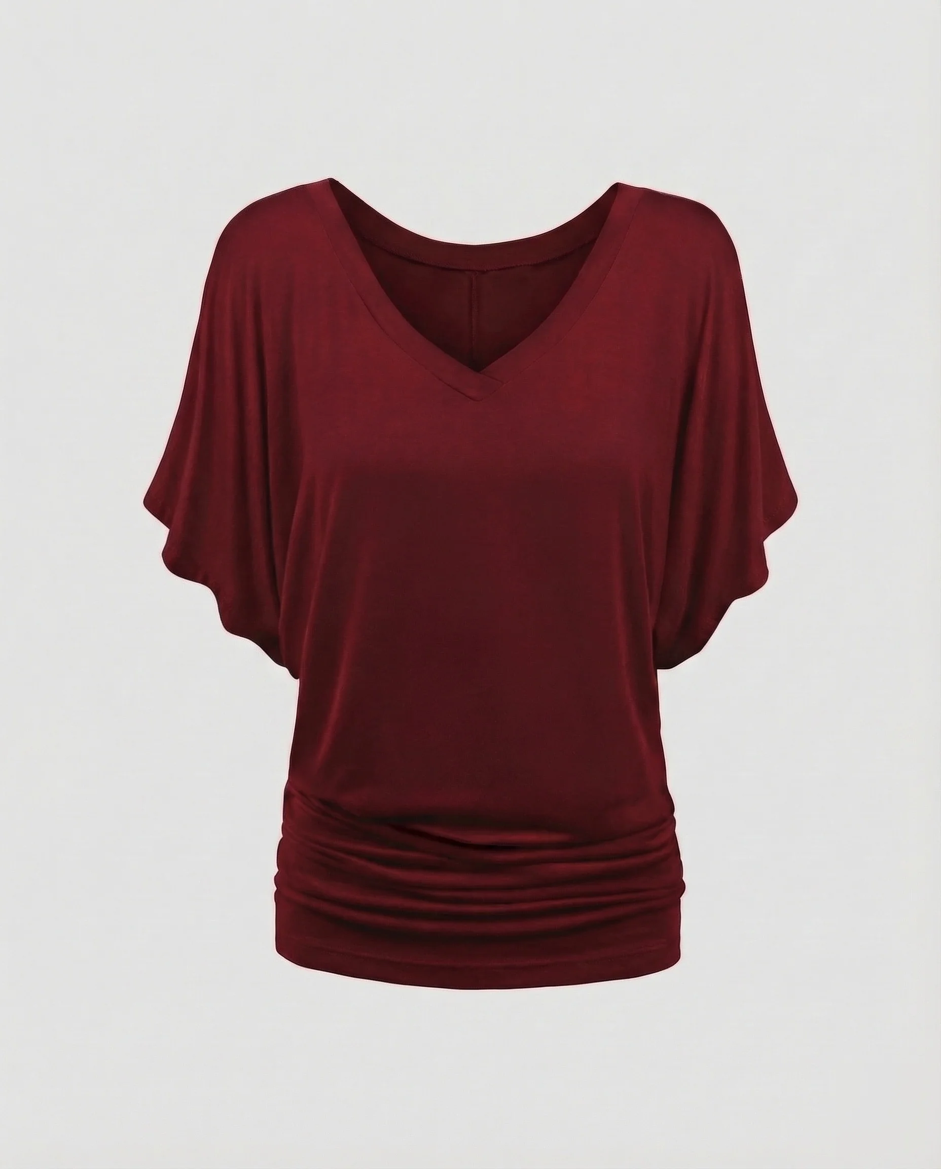 Damen lässiges V-Ausschnitt-Shirt. - Image 8