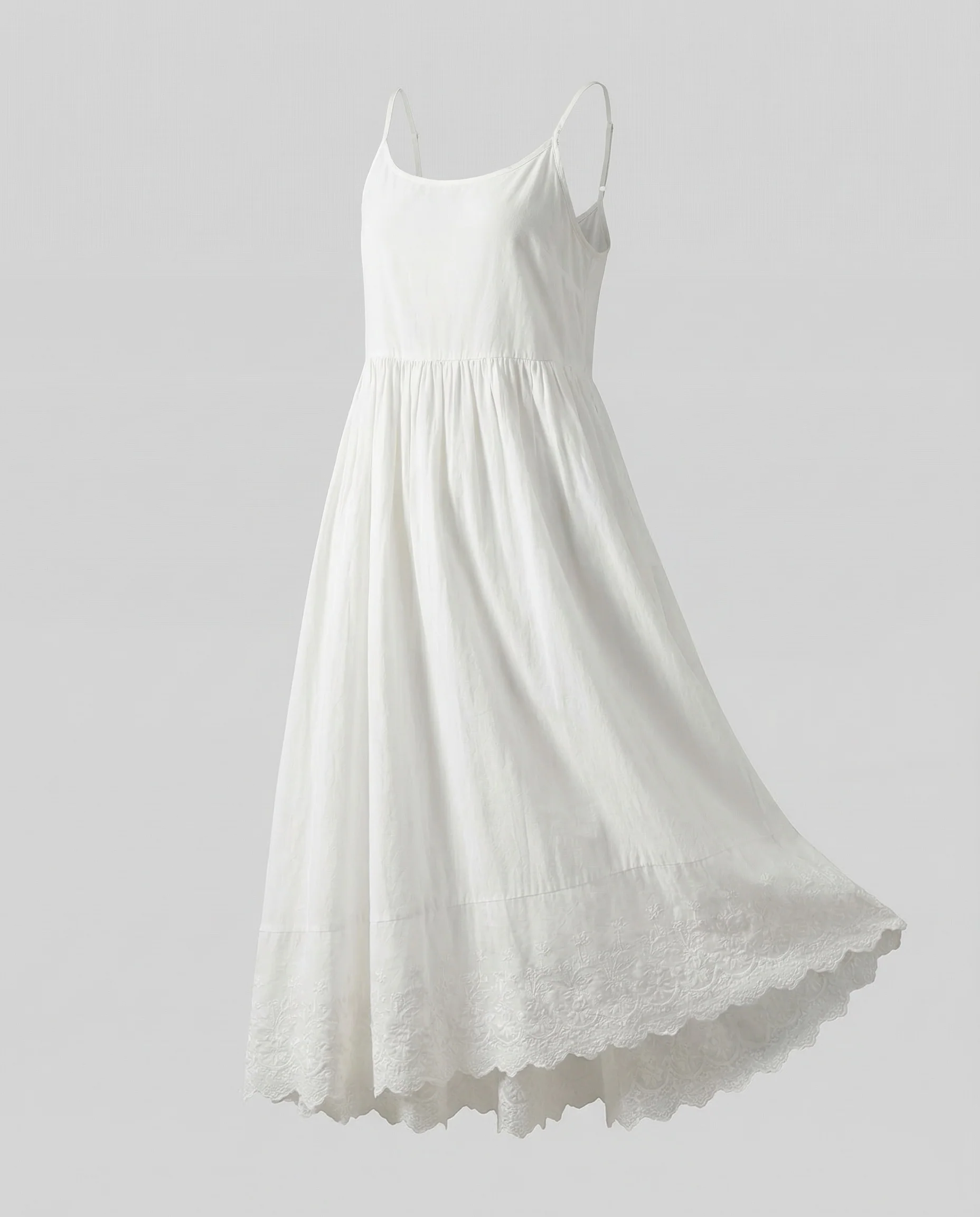 Damen Boho-Maxikleid Spaghettiträgern - Image 5