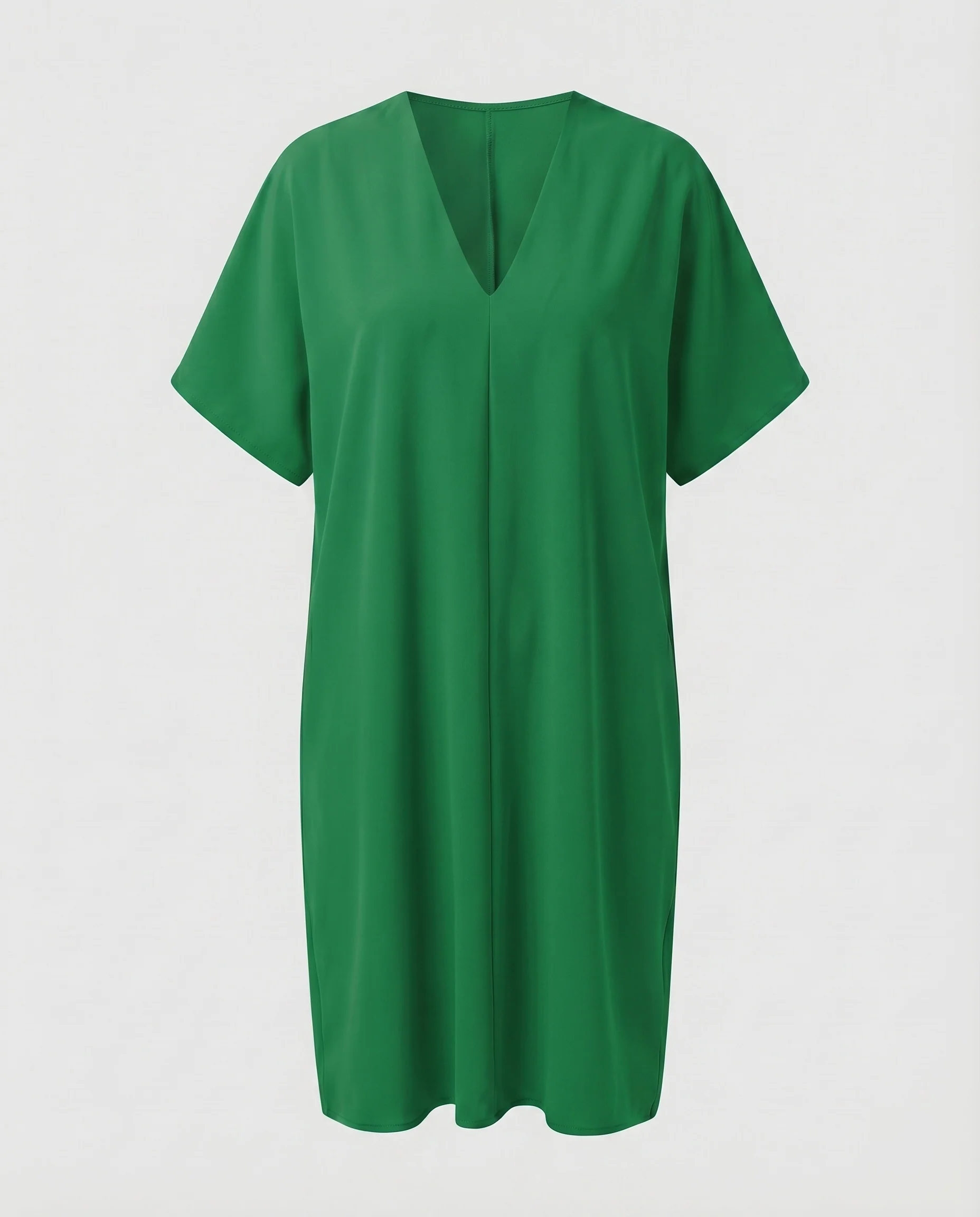Damen Kurzkleid Kimonoärmel Ringdetail V-Ausschnitt - Image 6