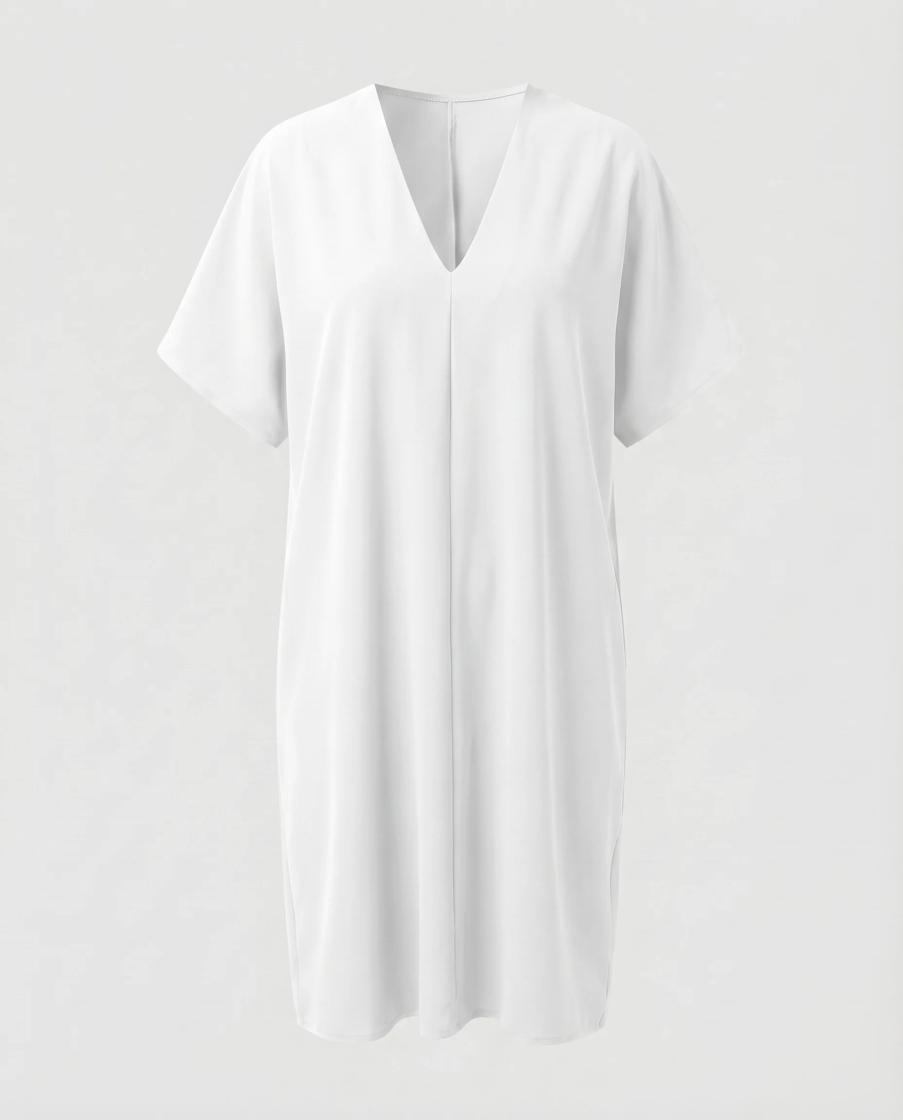 Damen Kurzkleid Kimonoärmel Ringdetail V-Ausschnitt - Image 9