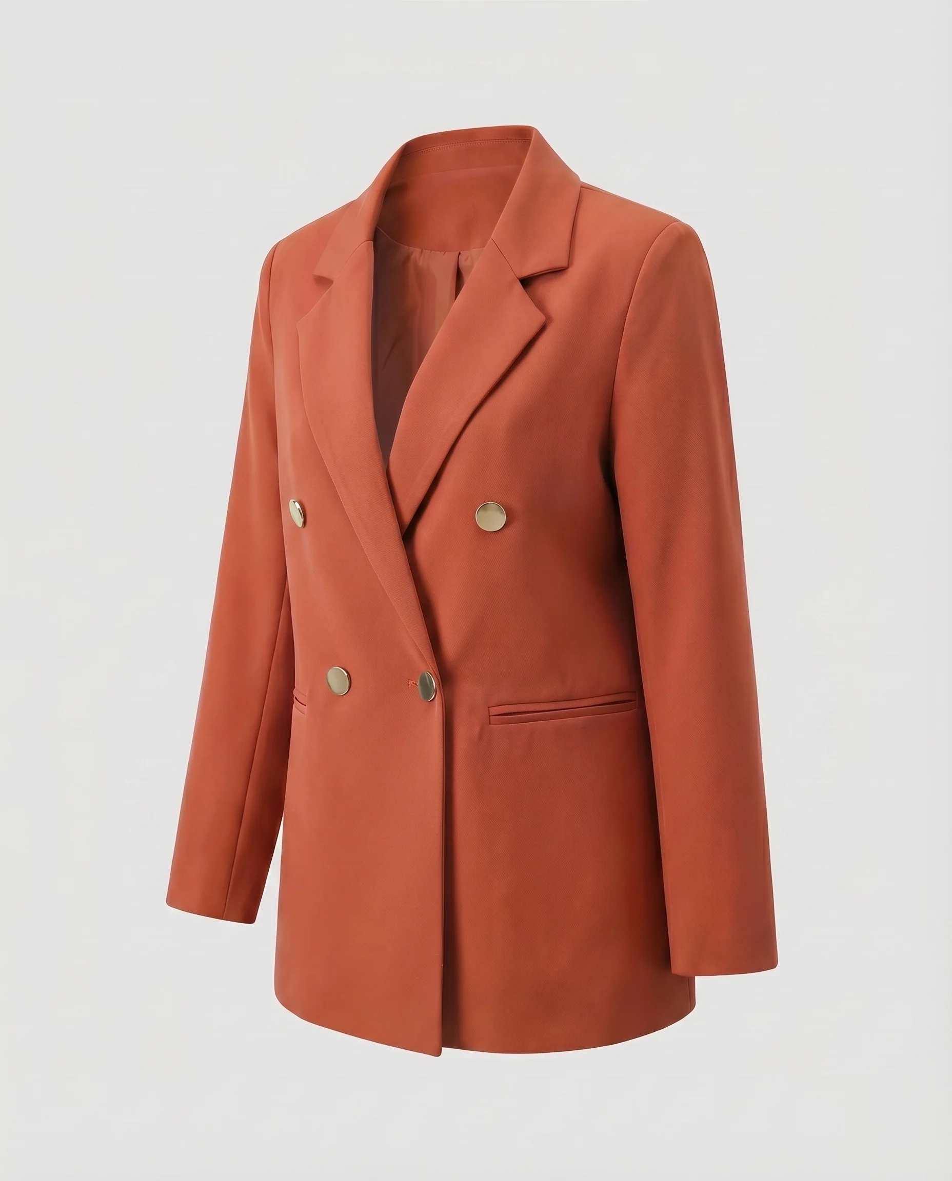 Damen Longblazer Oversize Doppelreiher Gefüttert - Image 19