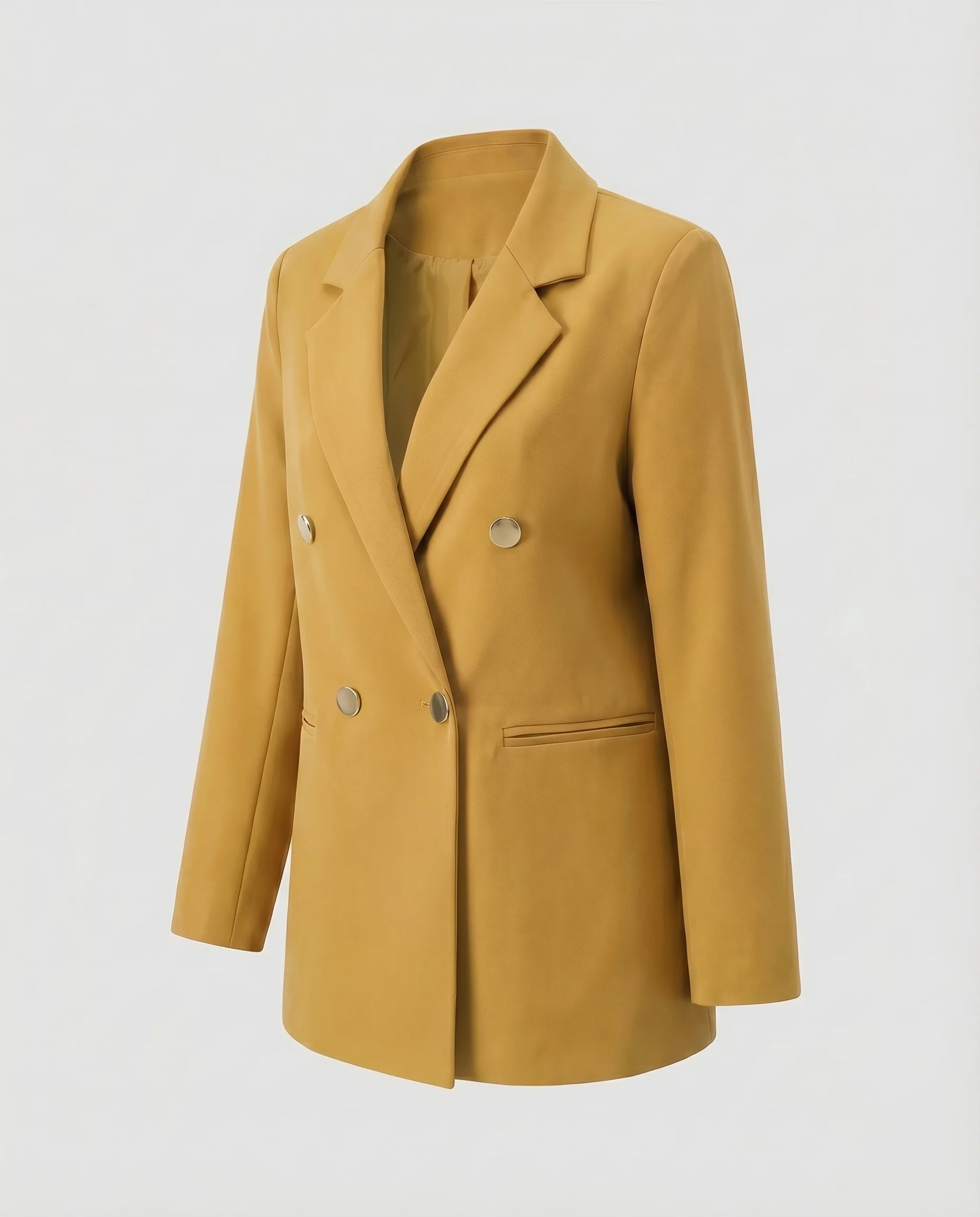 Damen Longblazer Oversize Doppelreiher Gefüttert - Image 9