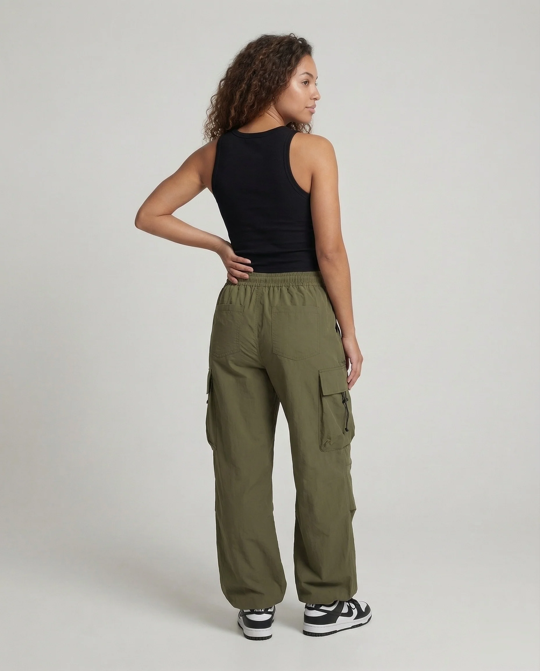 Damen Ballonhose Verstellbarer Saumzug - Image 4