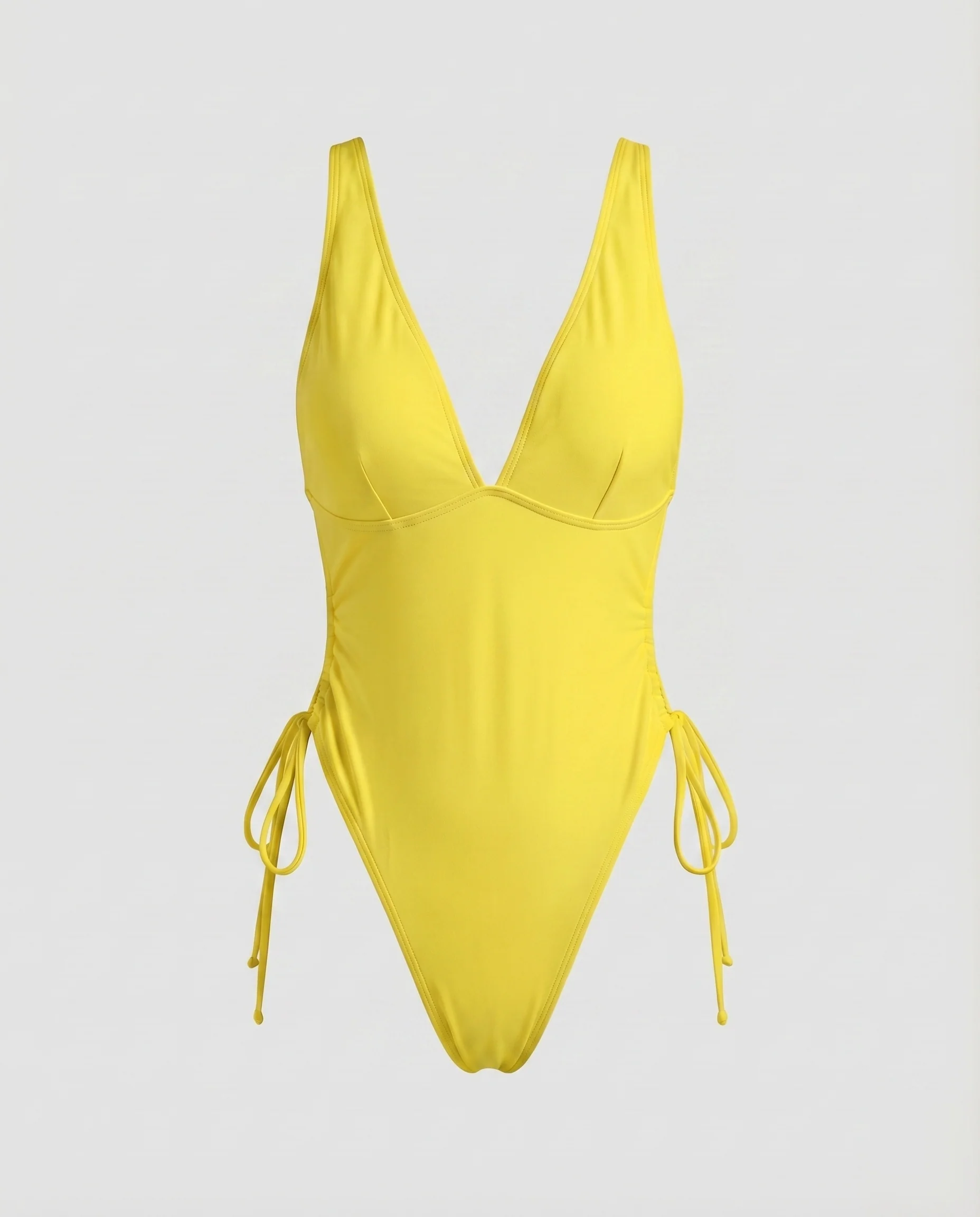 Damen Neckholder-Monokini V-Ausschnitt Seitliche Schnürung - Image 7