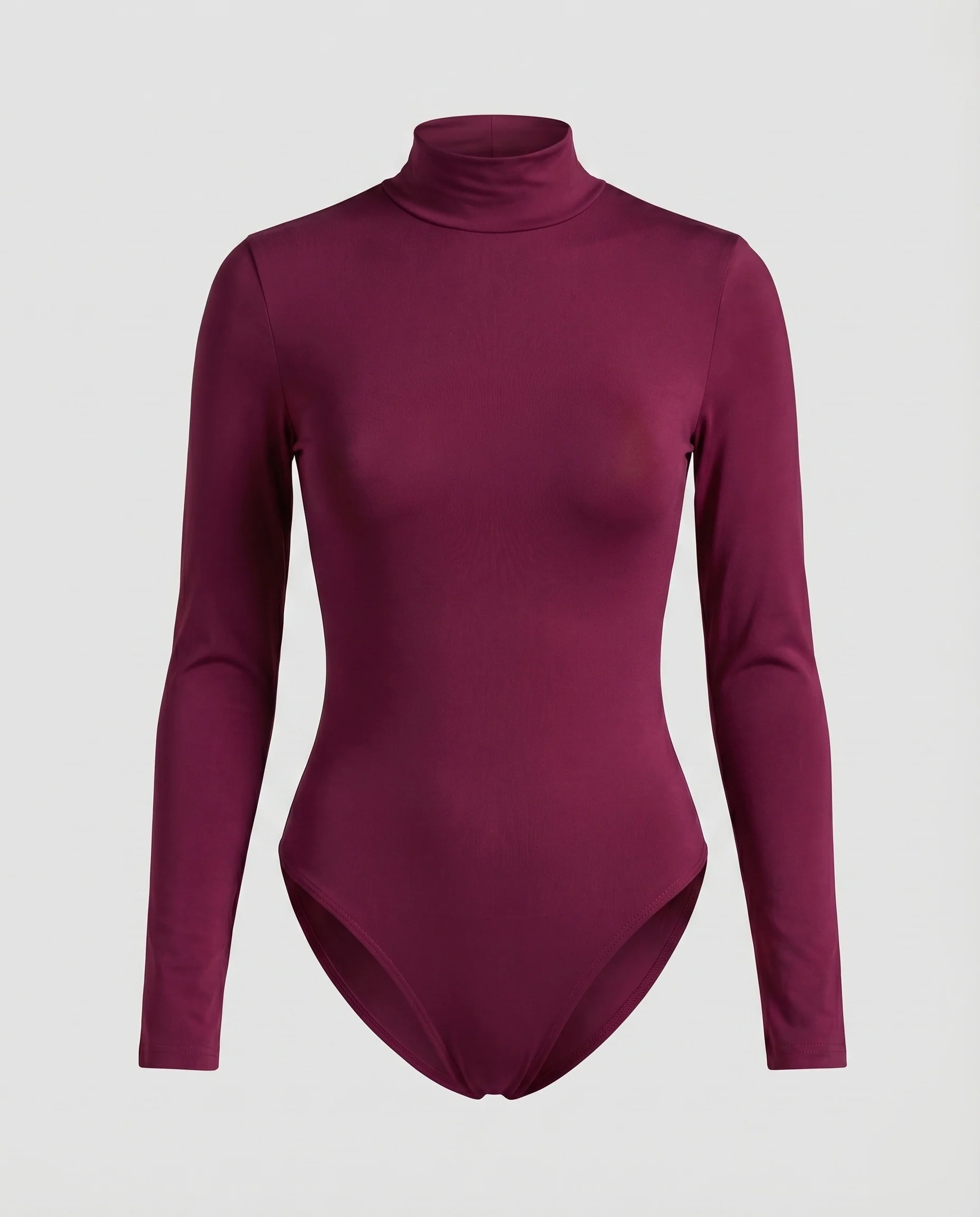 Damen Rollkragen-Body Hoher Beinausschnitt Stretchmaterial Langarm - Image 7