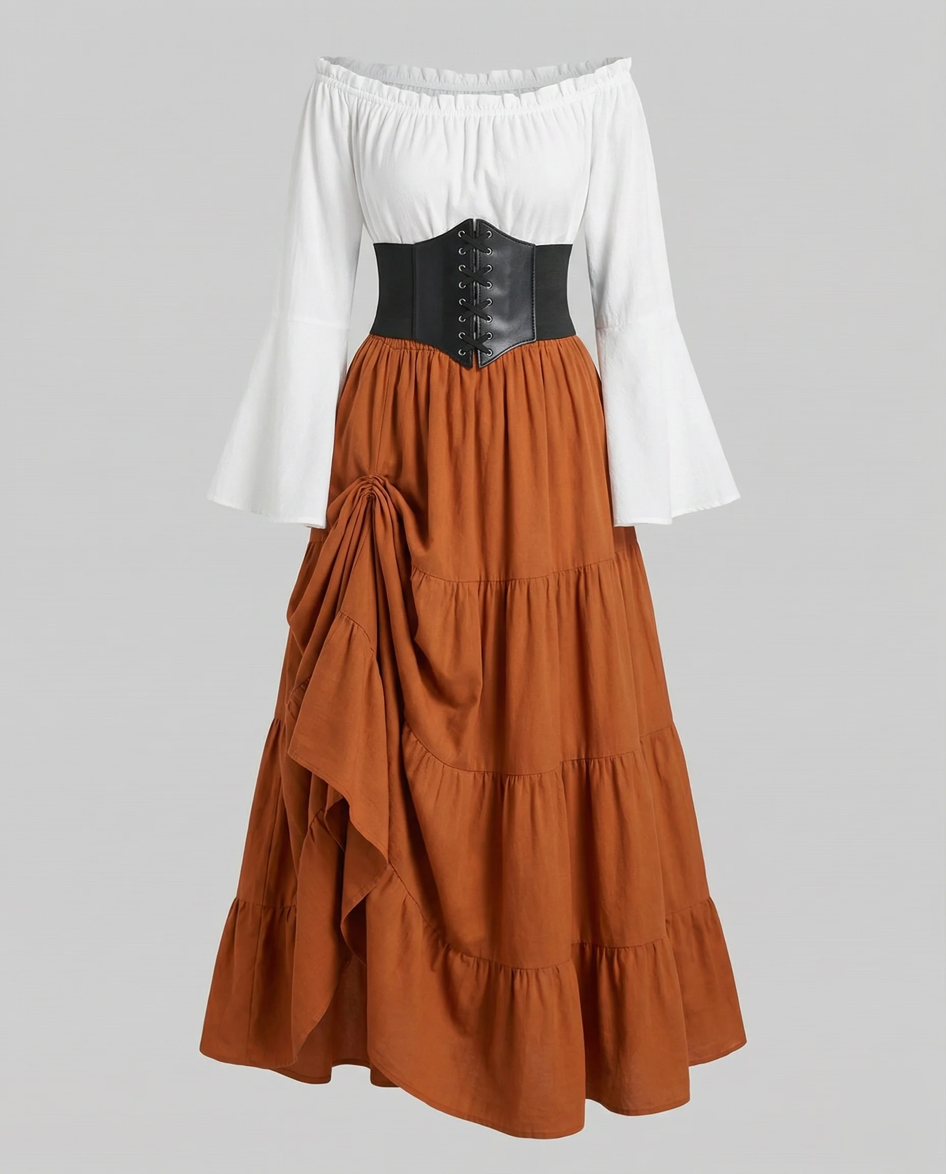 Damen romantisches Renaissance-Set mit Taillenkorsett - Image 5