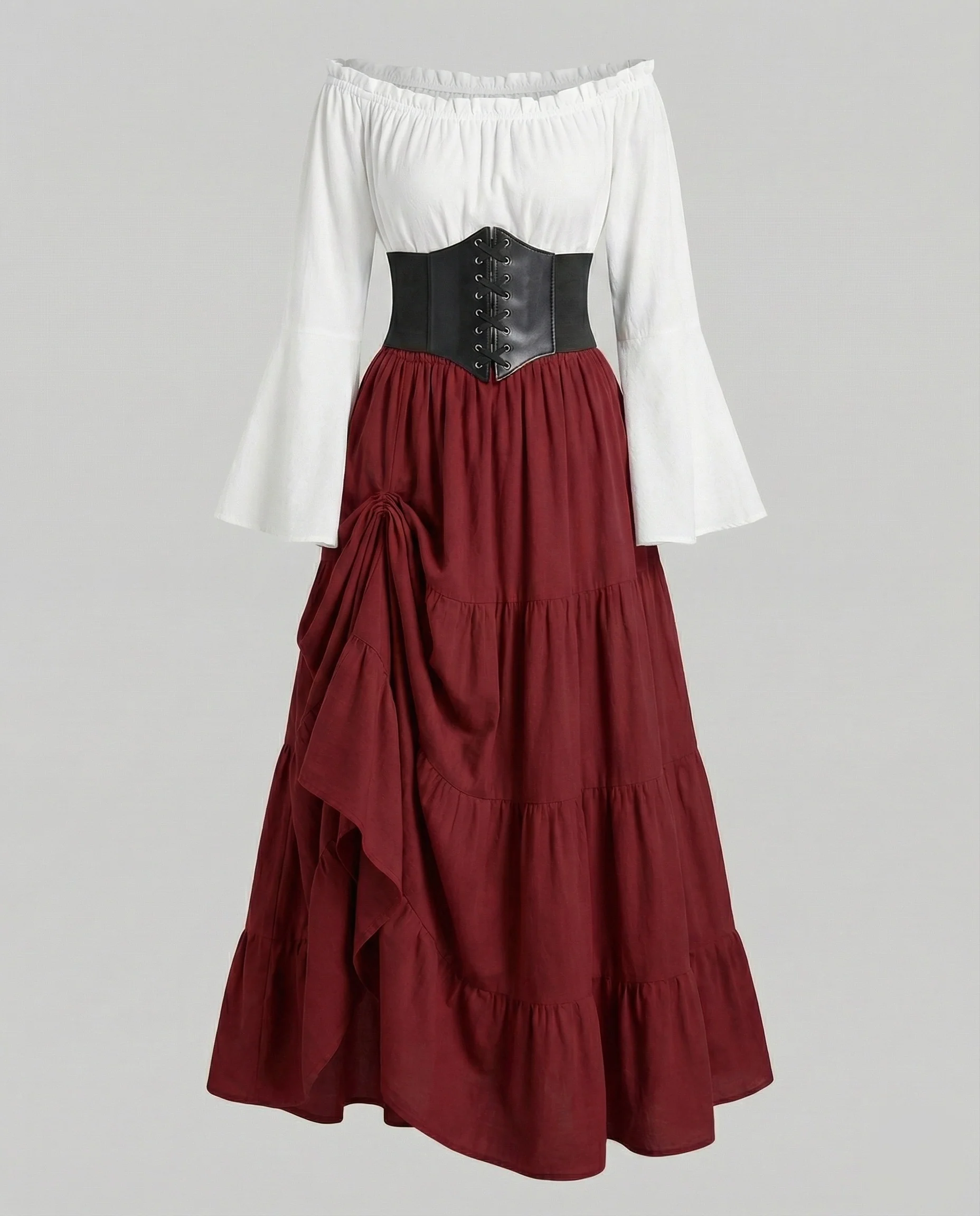 Damen romantisches Renaissance-Set mit Taillenkorsett - Image 7