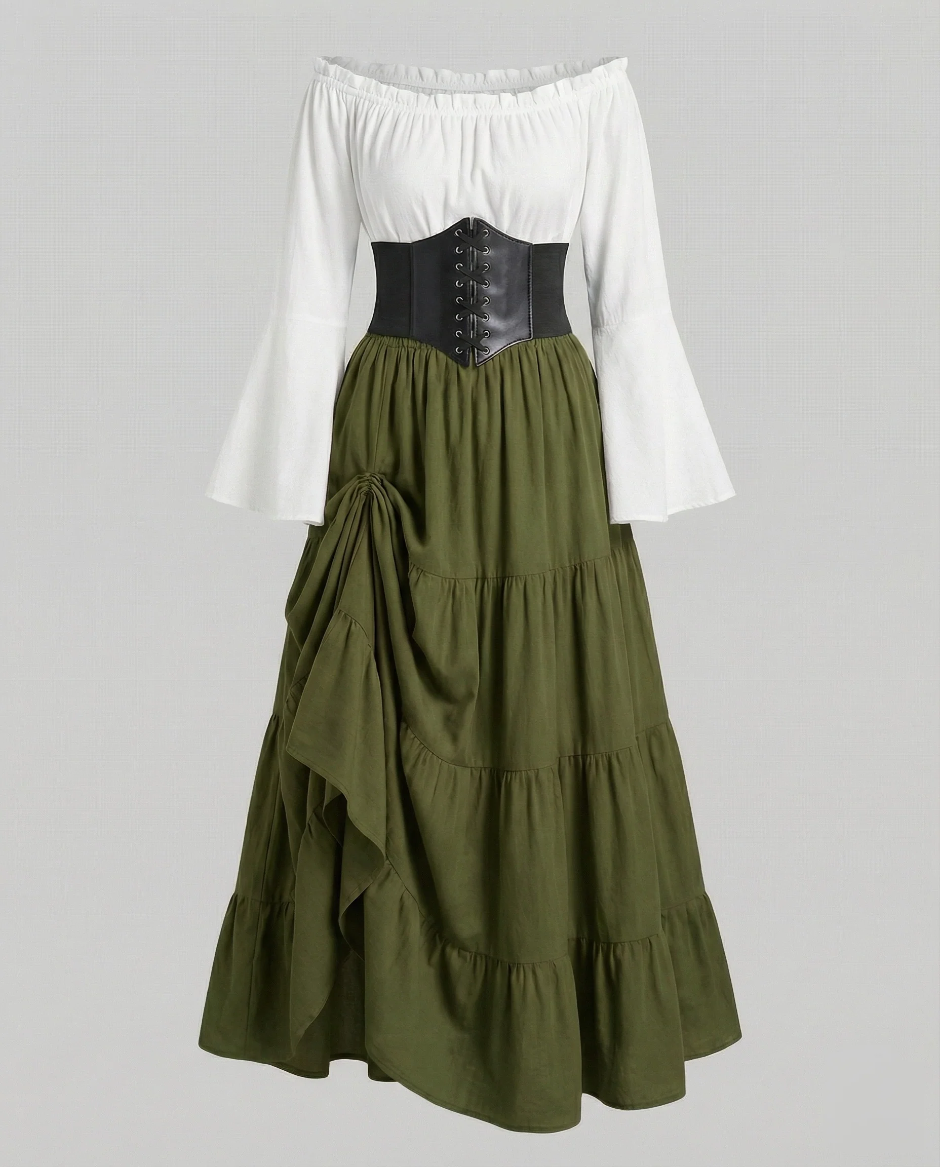Damen romantisches Renaissance-Set mit Taillenkorsett - Image 9