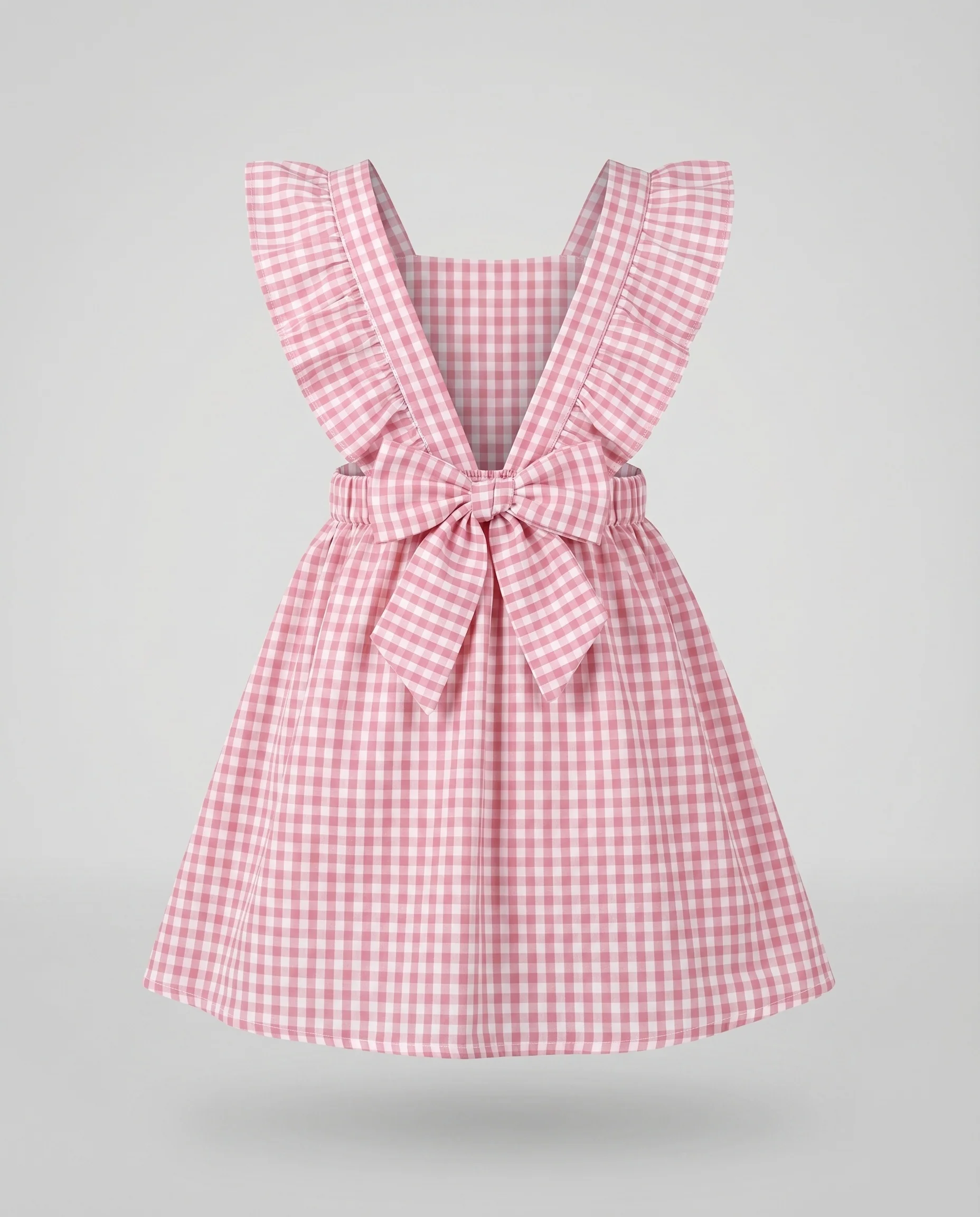 Damen Romantische Ausgestellter Faltenrock Mischgewebe Trägerkleid - Image 5