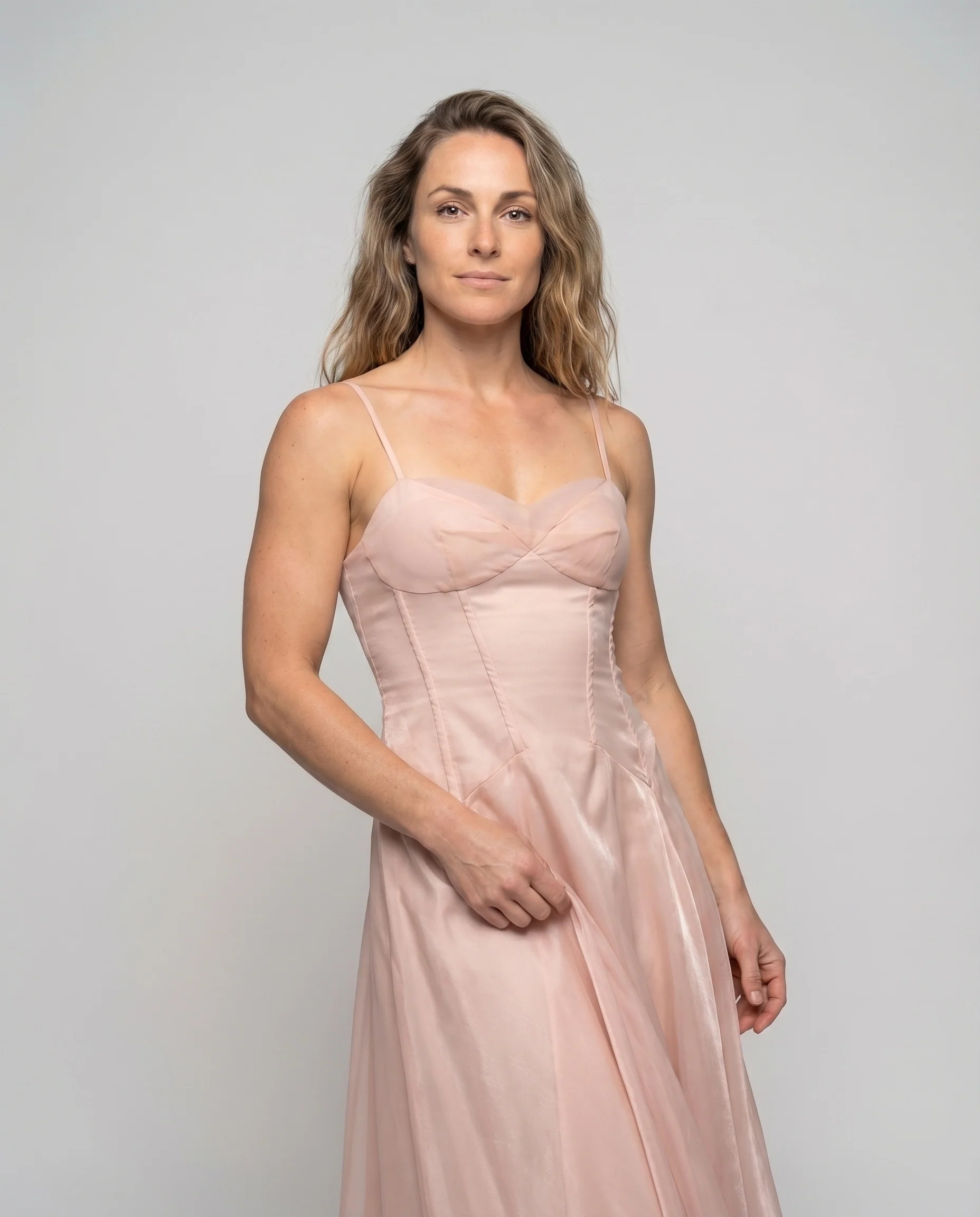 Damen Organza-Abendkleid Korsage Herz-Bustier Voluminös - Image 2