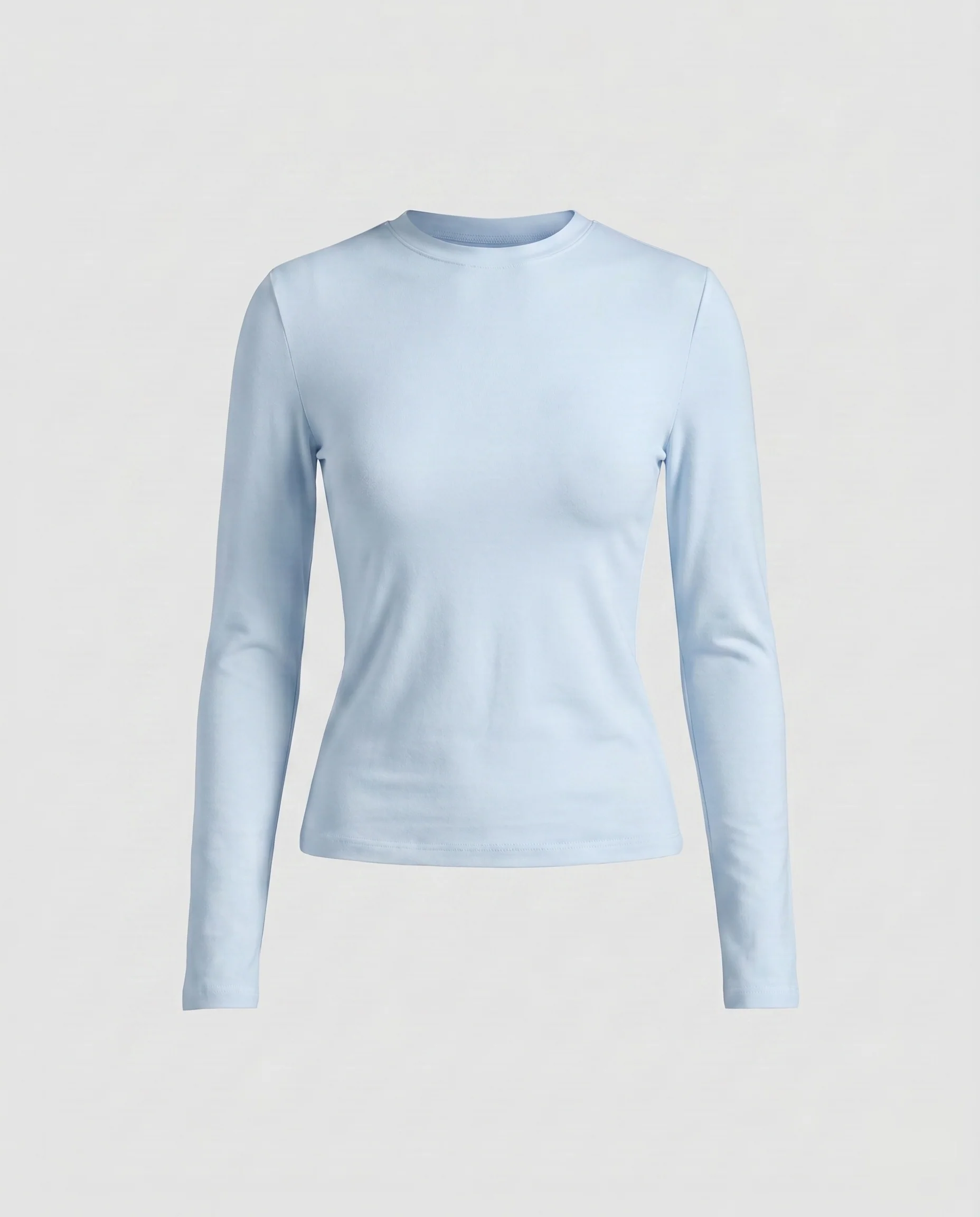 Damen nan schlankes Langarmshirt aus feinem Baumwoll-Jersey mit formenden Seitenbahnen - Image 7