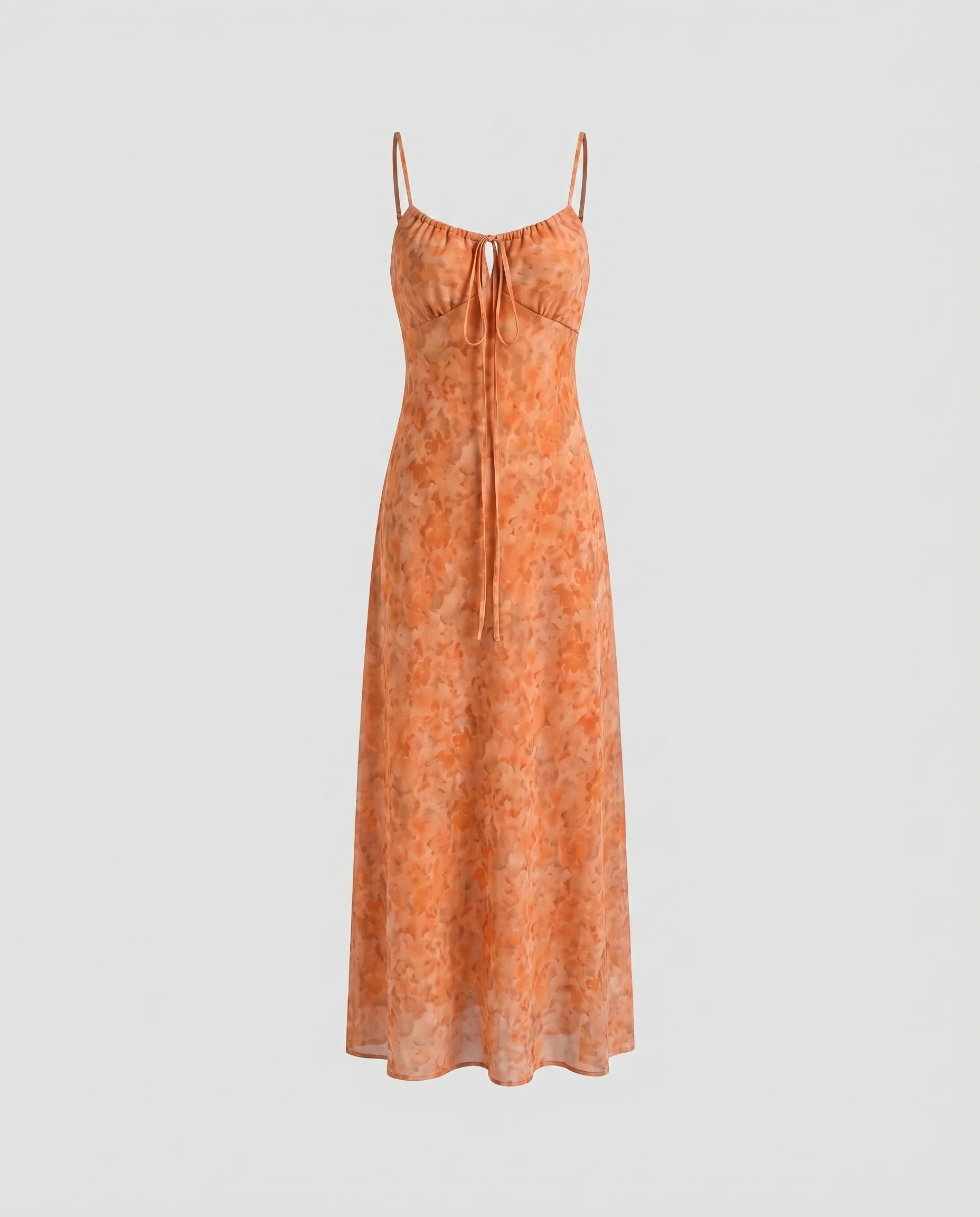 Damen Maxikleid Miedernaht Zierkordel Schlank - Image 5