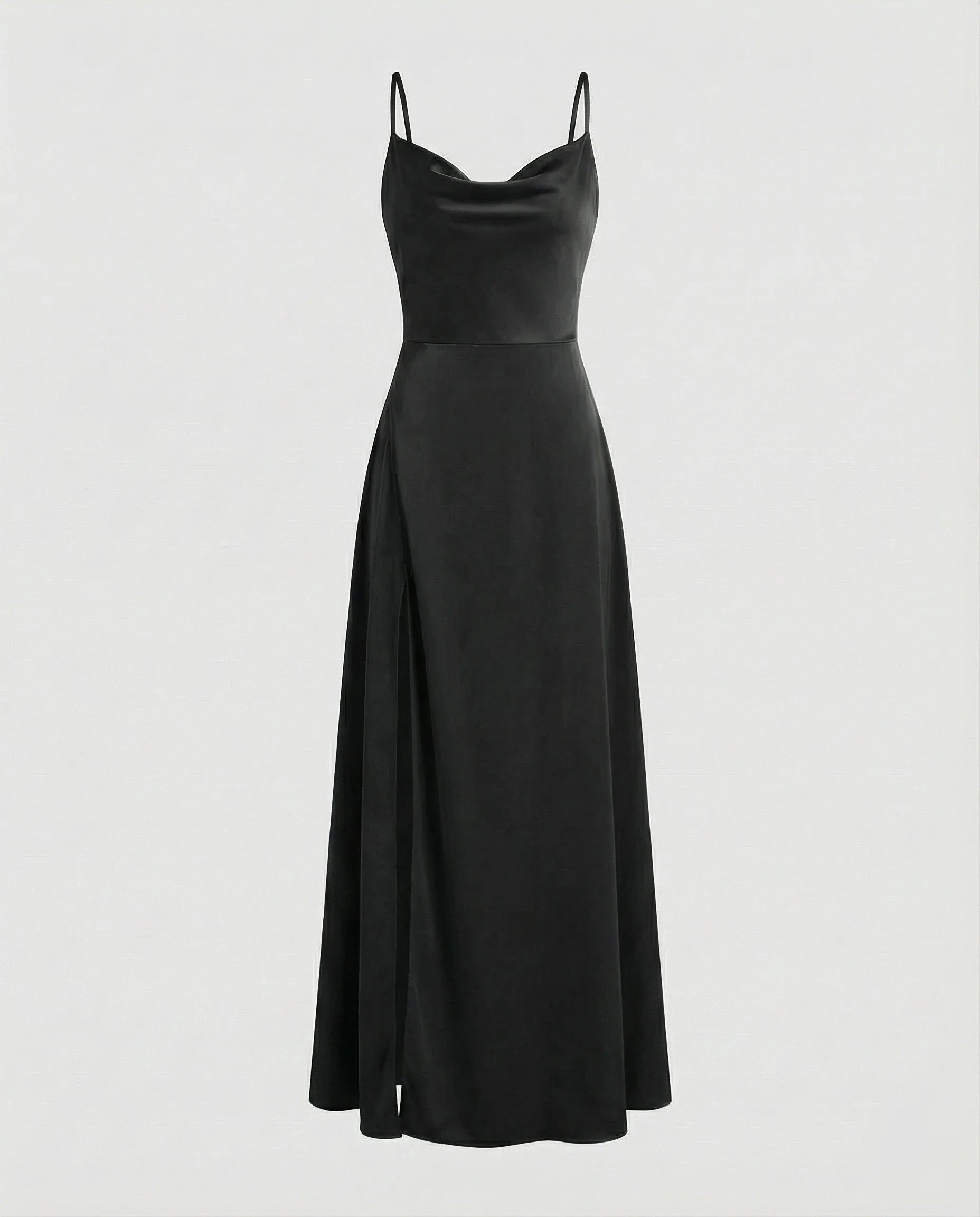 Damen Gala-Maxikleid Cowl-Ausschnitt Seitenschlitz - Image 6