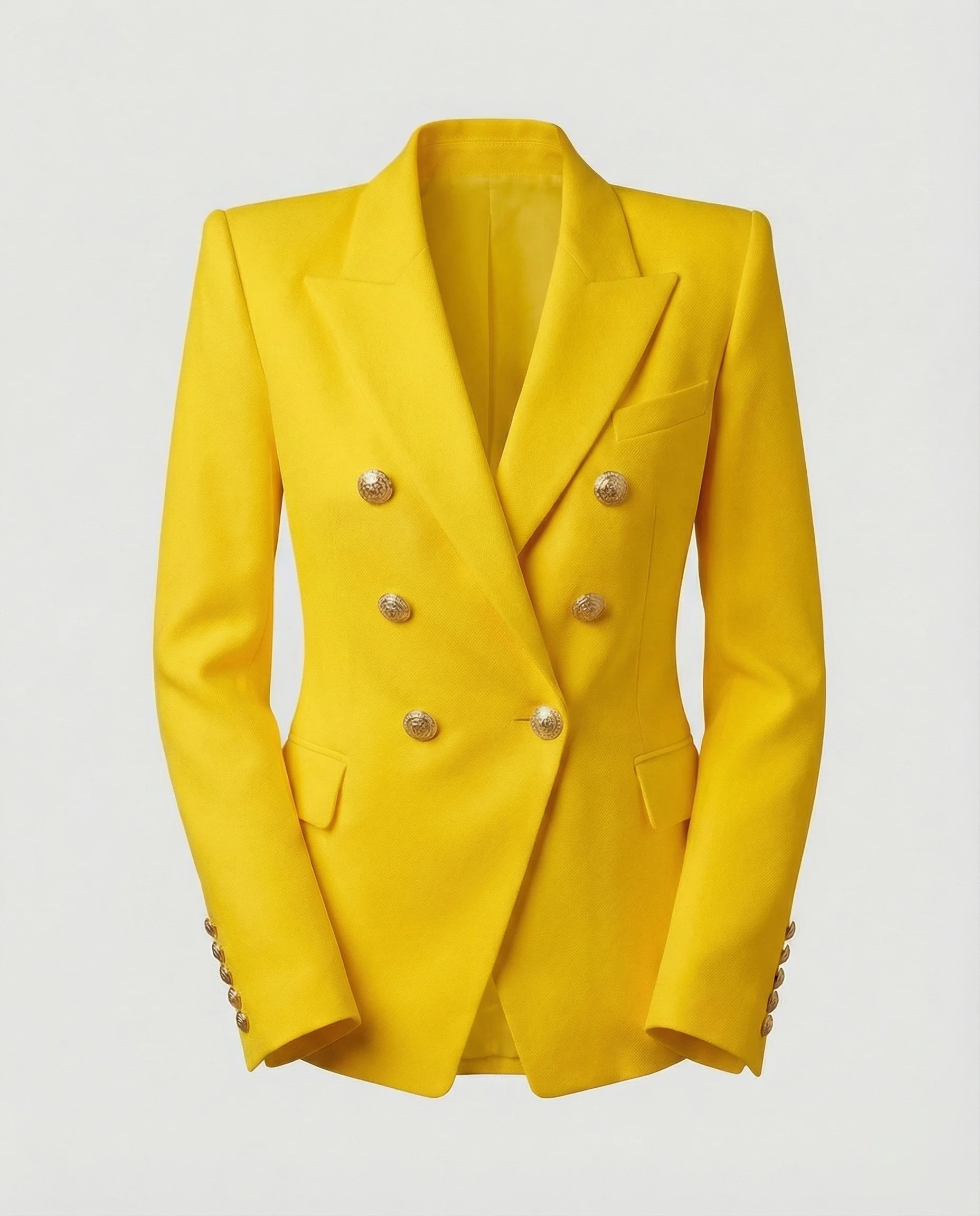 Damen Glamouröse Schmuckknöpfe Doppelreiher-Blazer - Image 8