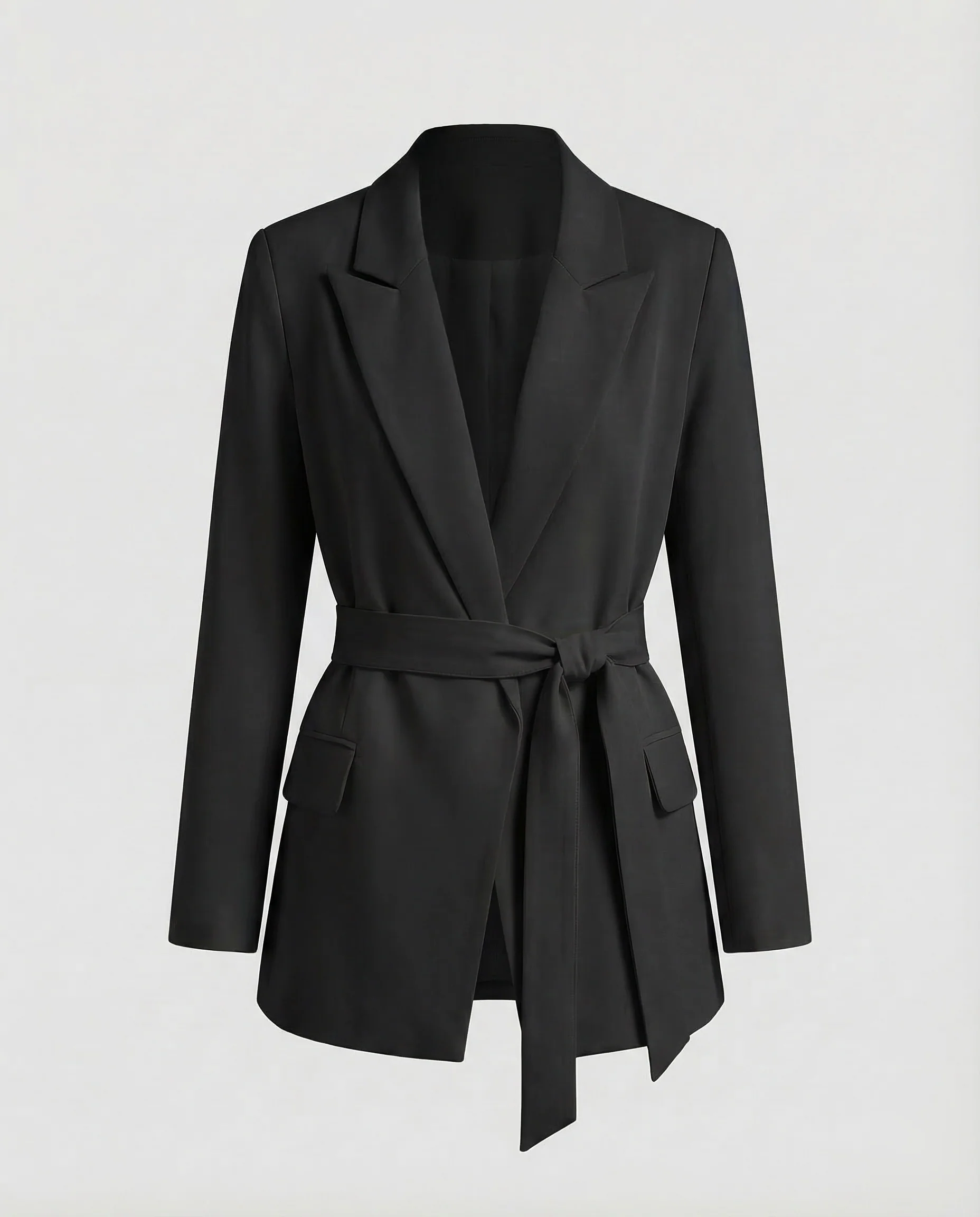 Damen Taillierter Longblazer Reverskragen - Image 10