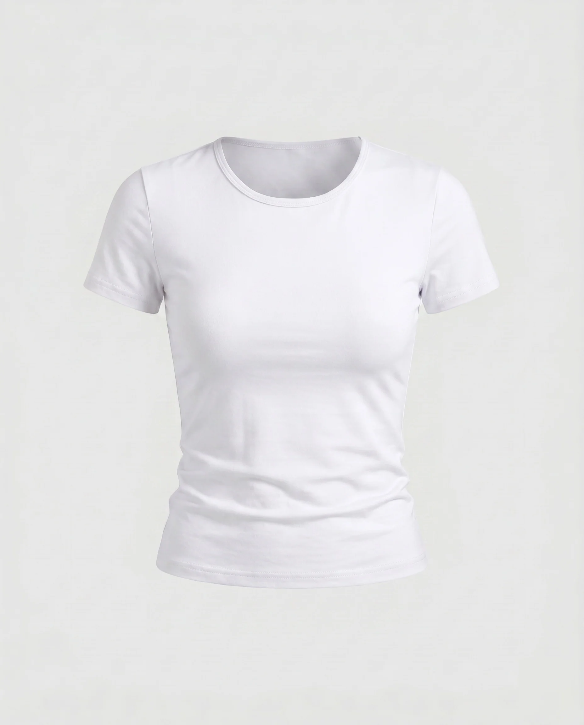 Damen nan tailliertes Kurzarm-Basic mit formgebenden Seiten- und Brustnähten aus Stretchjersey - Image 6
