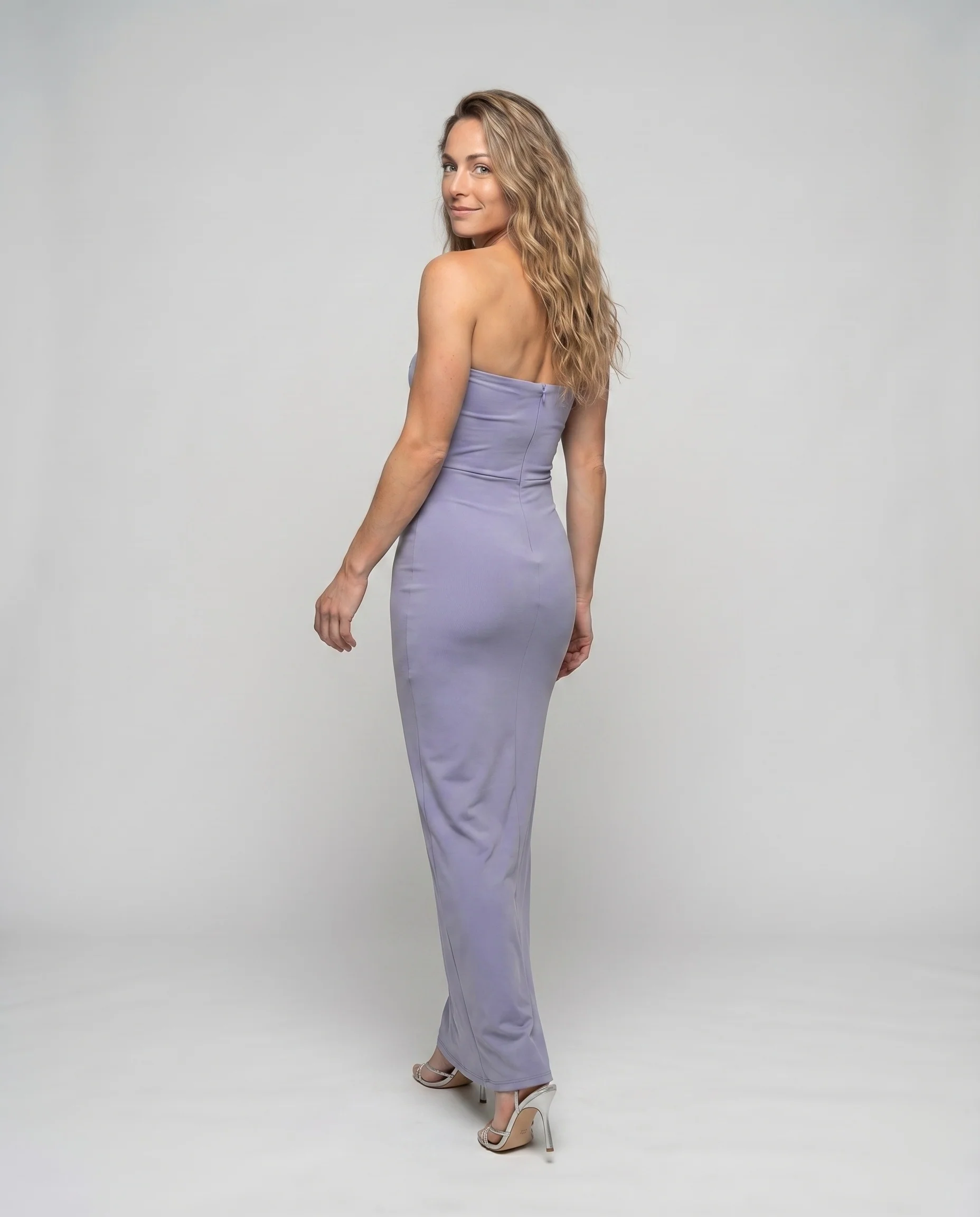 Damen Abendkleid Cut-outs Geraffte Taille Meerjungfrauen-Schnitt - Image 4