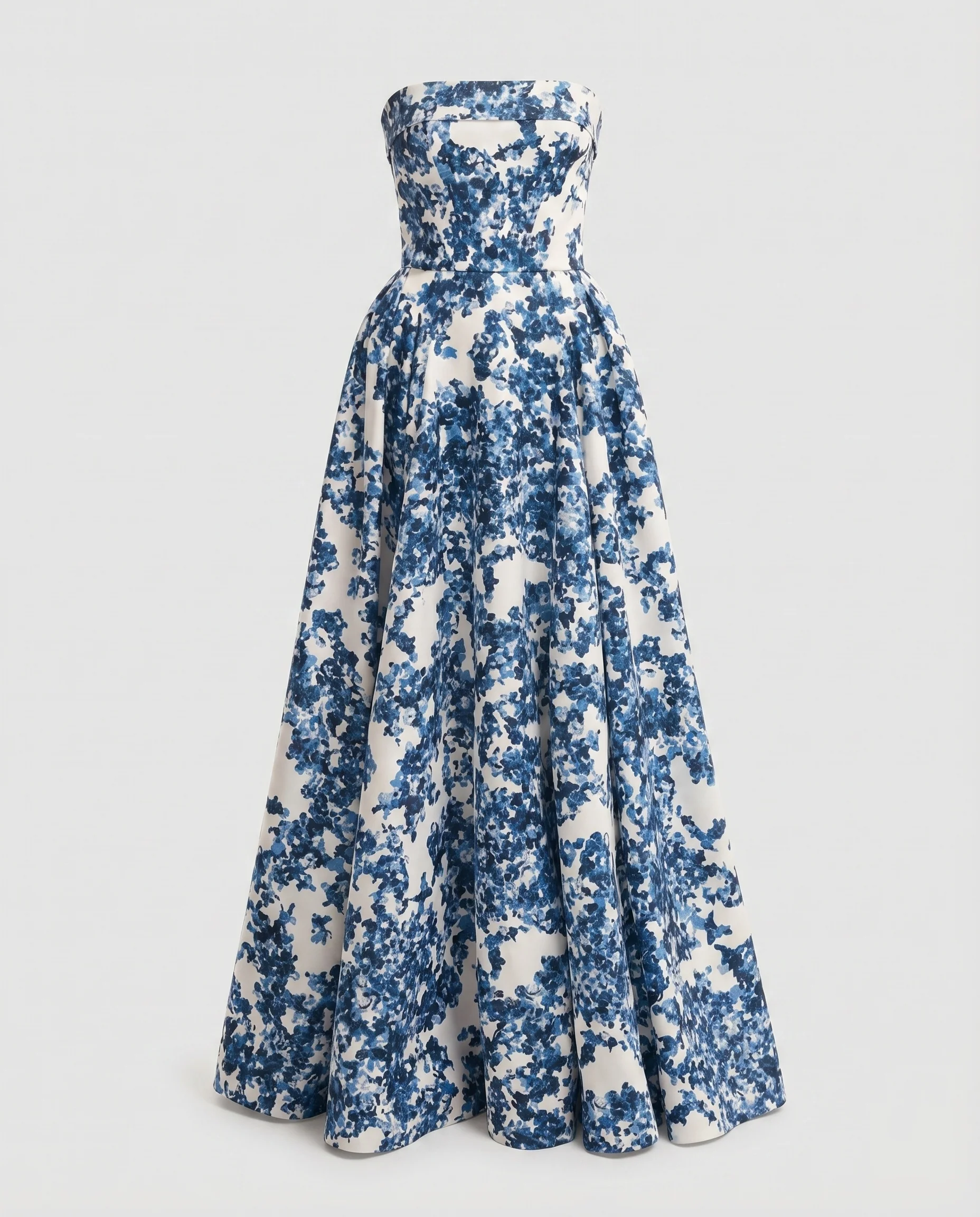 Damen Prinzessin-Abendkleid Trägerlos Korsage Tellerrock - Image 5