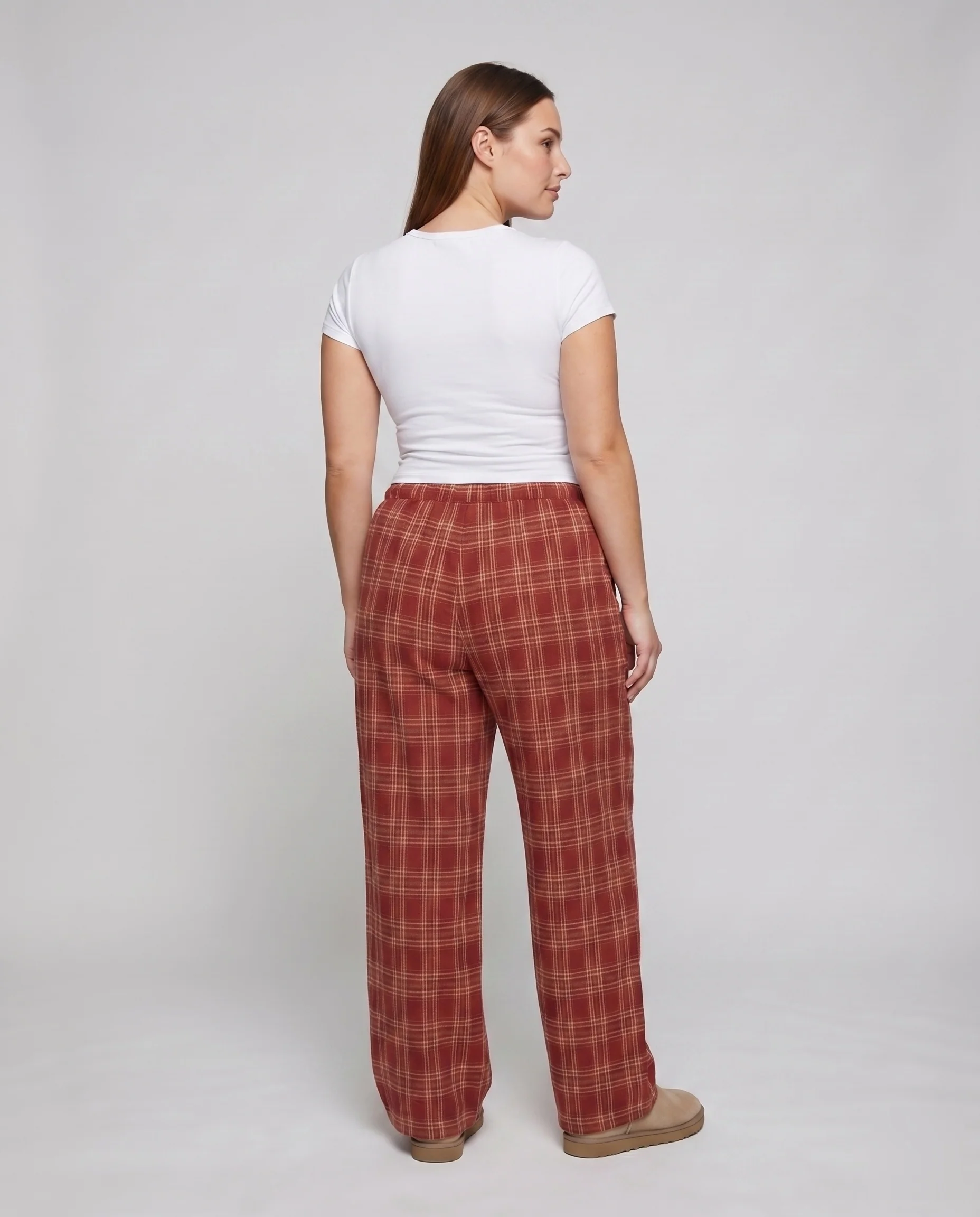 Damen Grafische Animal-Motiv Mischgewebe Relax-Palazzohose - Image 4