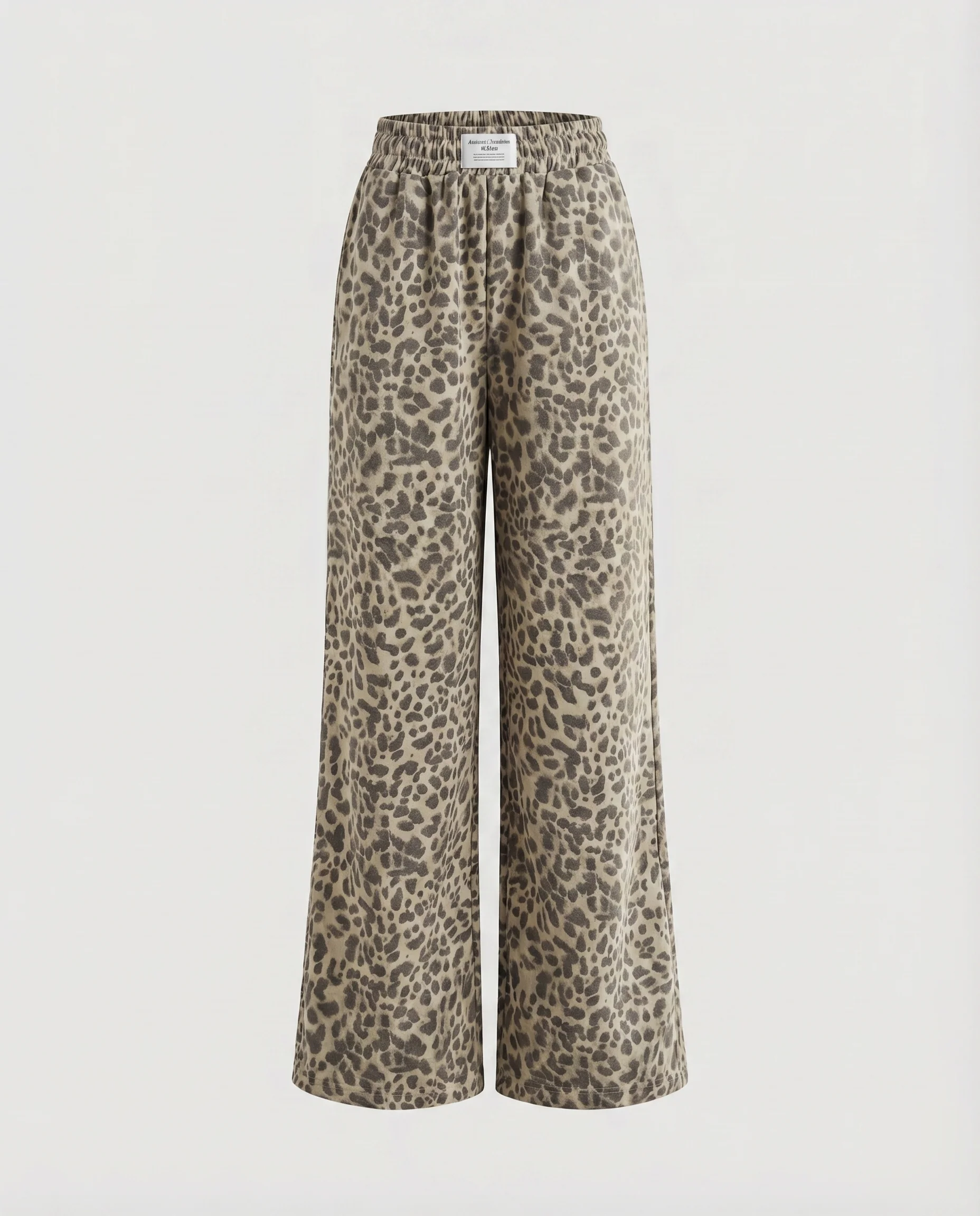 Damen Grafische Animal-Motiv Mischgewebe Relax-Palazzohose - Image 7