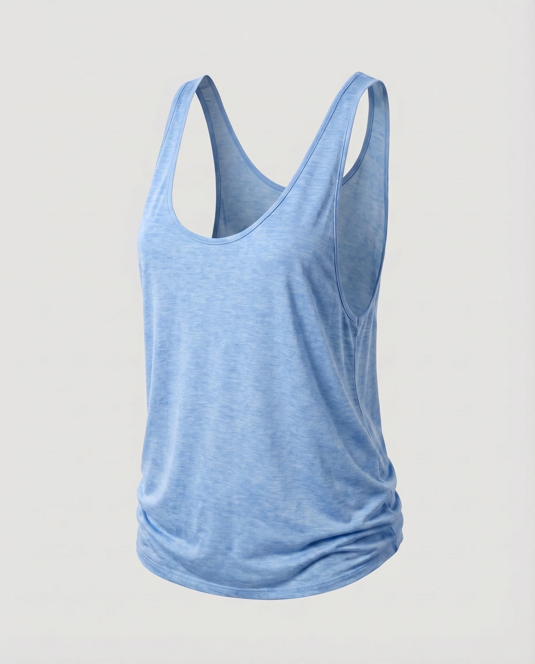 Damen Feminine Wickelfront Mischgewebe V-Ausschnitt Top - Image 8