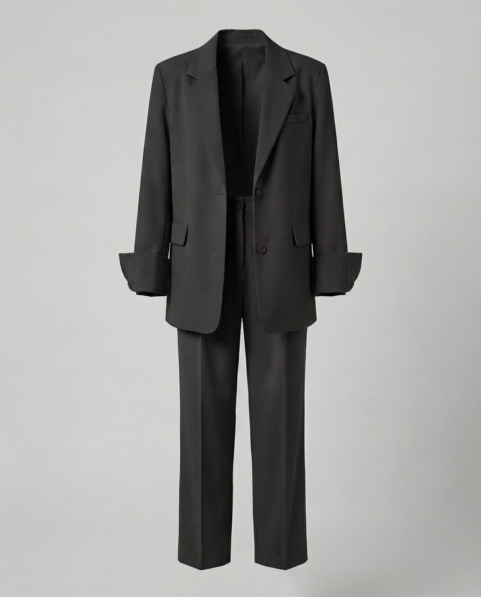 Damen Lockere Weites-Bein Blazer-Hosen-Set - Image 6