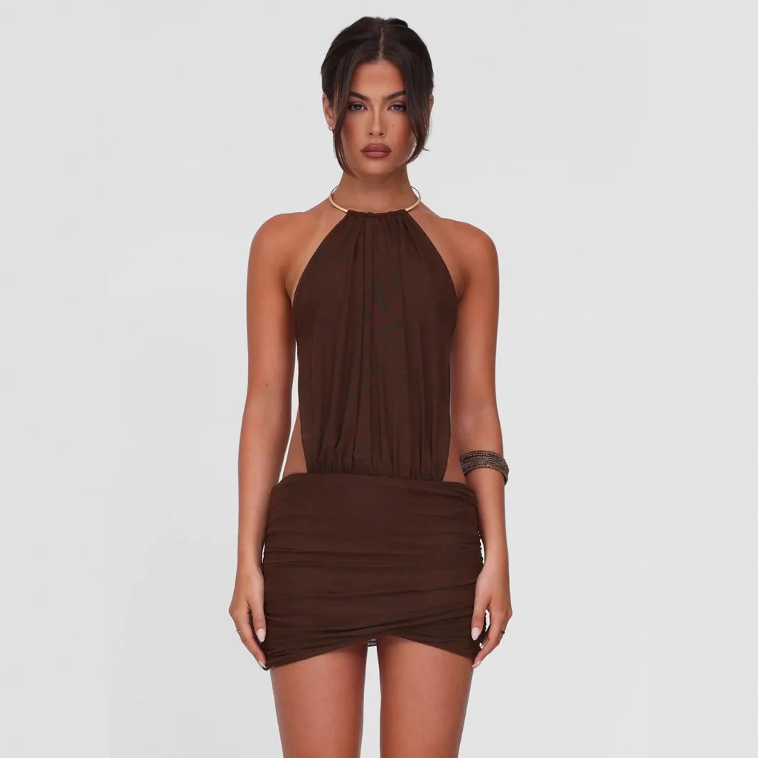 Damen Neckholder Kleid mit elegantem Rüschendesign R&B - Image 2