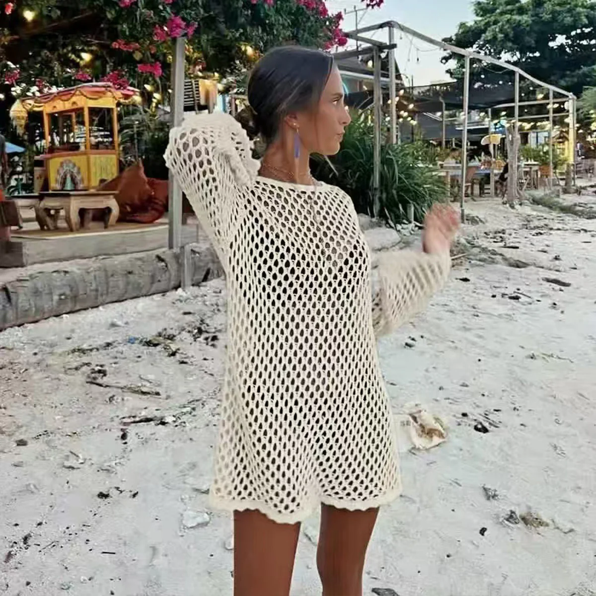 Damen Netz-Strandkleid R&B - Image 6