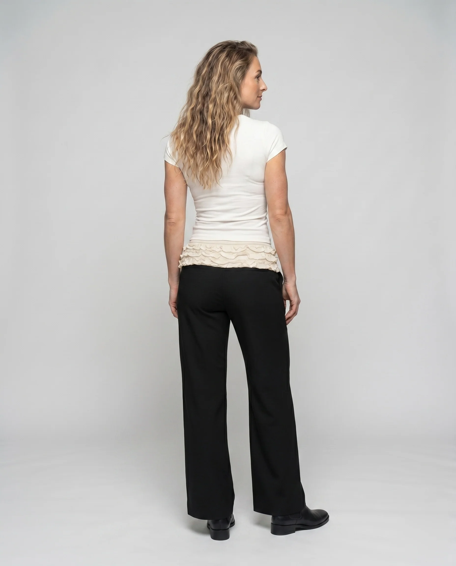 Damen Oberteil mit Rüschendesign und lässigem Schnitt R&B - Image 4