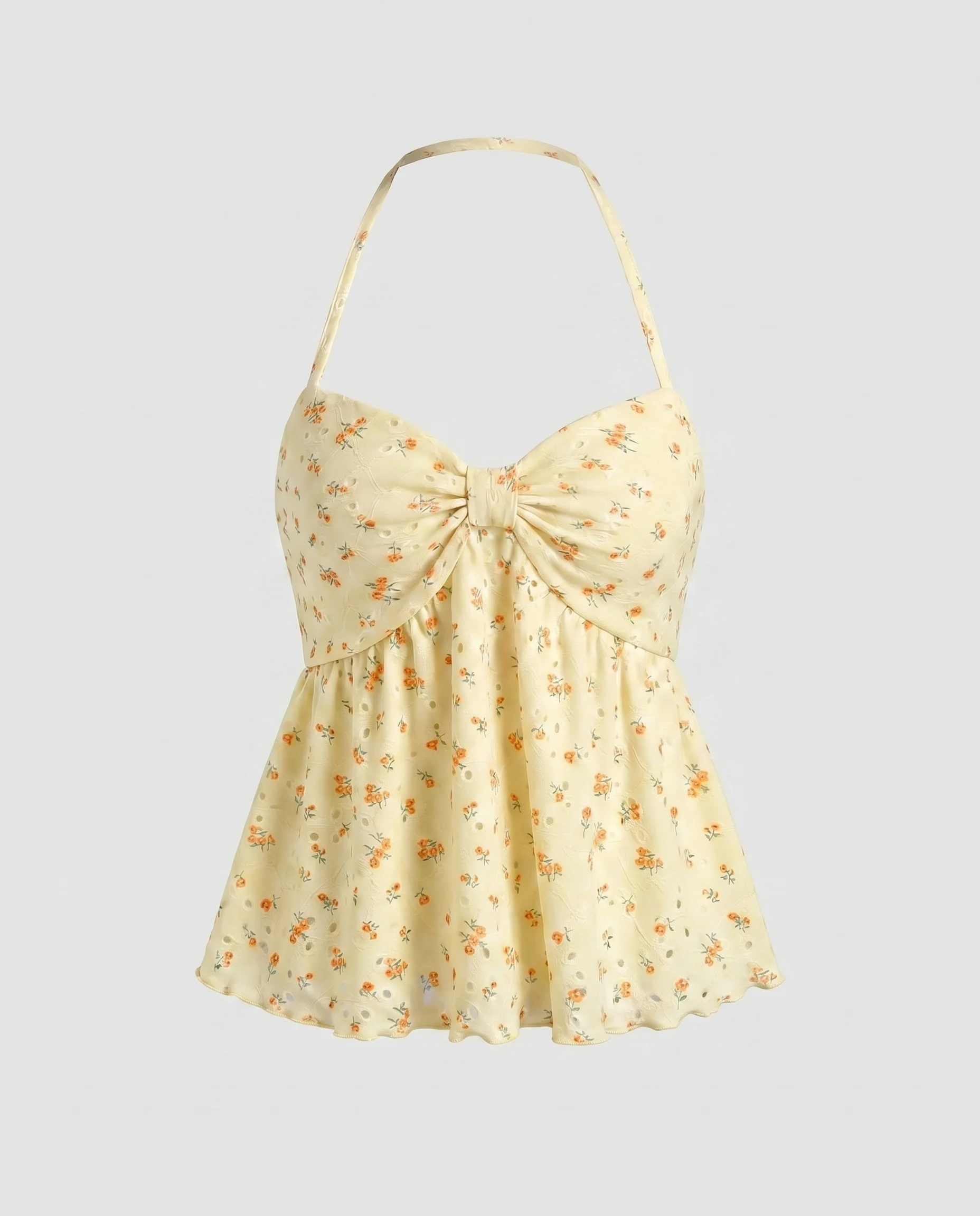 Damen Oberteil mit verspieltem Blumenmuster und elastischem Schnitt - Image 6