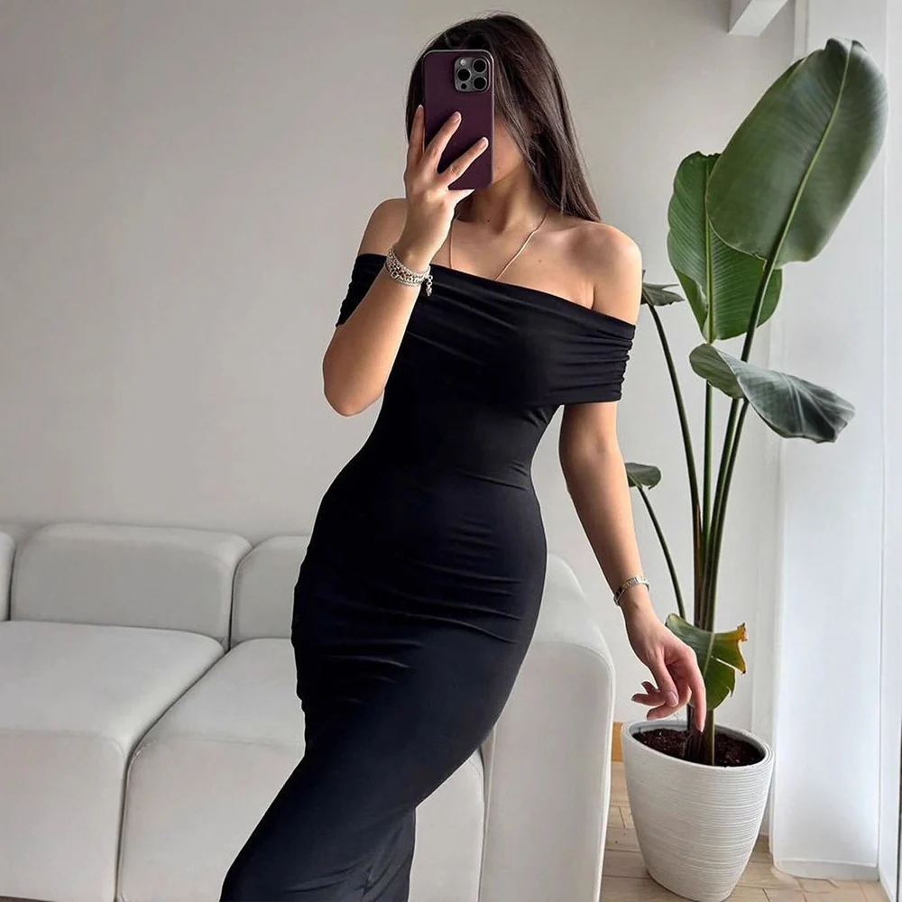 Damen Off-Shoulder Maxikleid mit raffinierten Rüschendetails R&B - Image 3