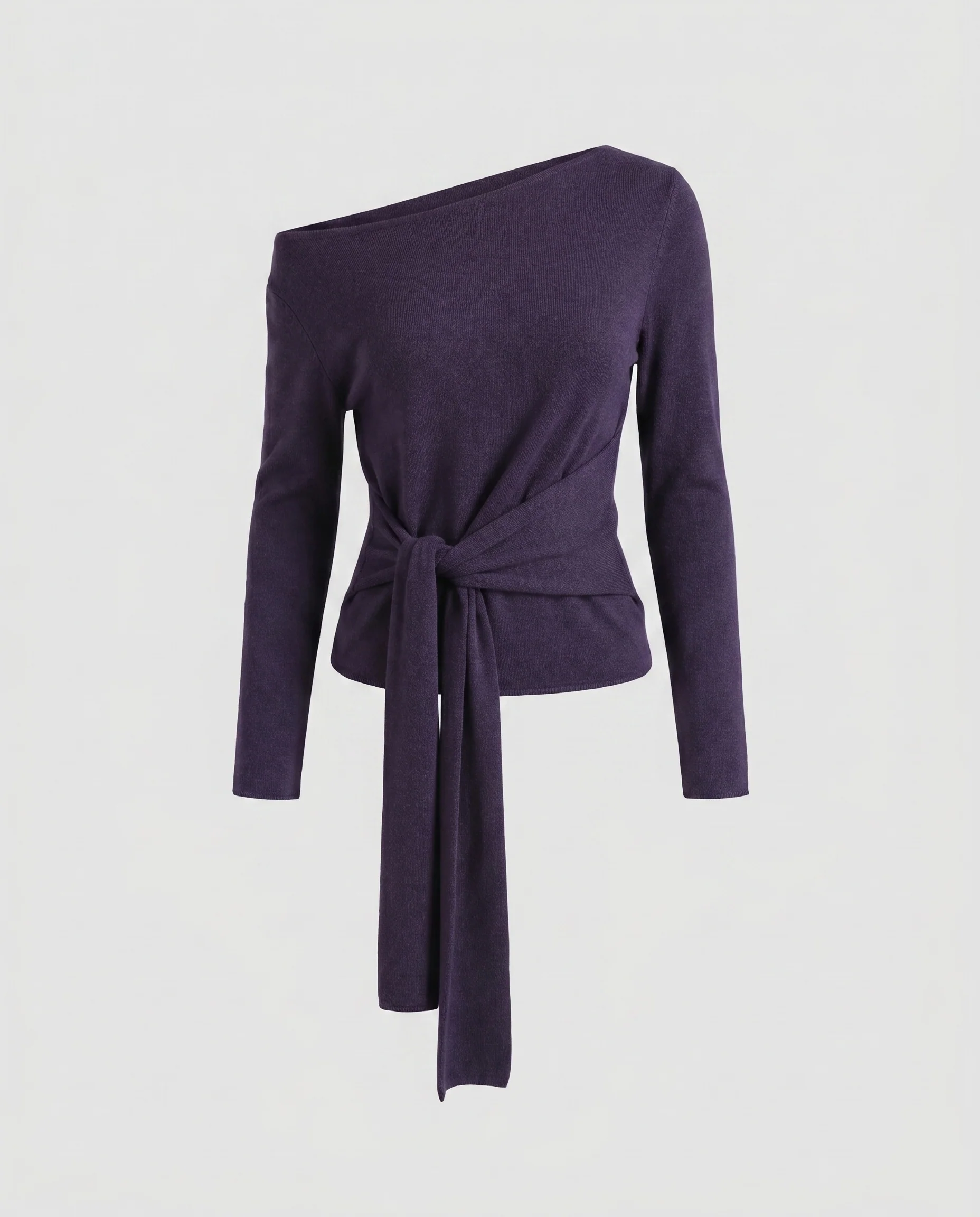 Damen Off-Shoulder Shirt mit elegantem Knoten und raffinierten Ärmelabschlüssen R&B - Image 5