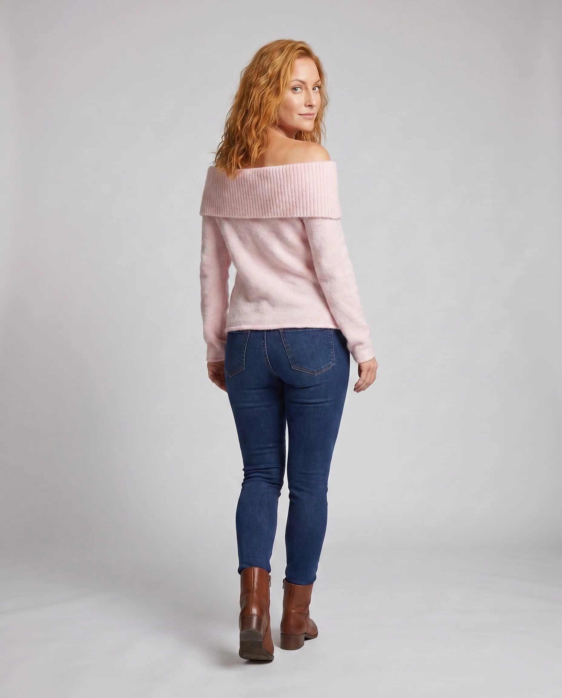Damen Off-Shoulder Strickpullover mit weichem Material - Image 4