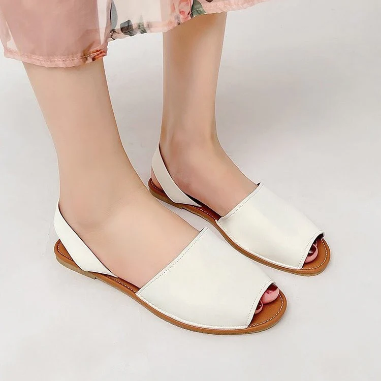 Damen Offene Slingback Sandalen aus hochwertigem Leder mit komfortablem Fußbett R&B - Image 9