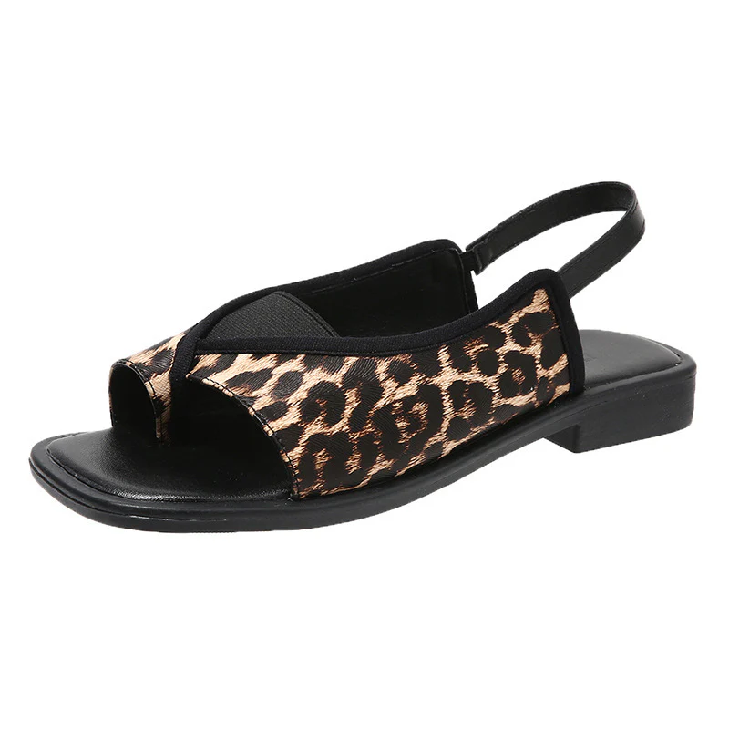 Damen Offene Slippers mit modischem Schlangenlederdesign und Komfortsohle R&B - Image 5