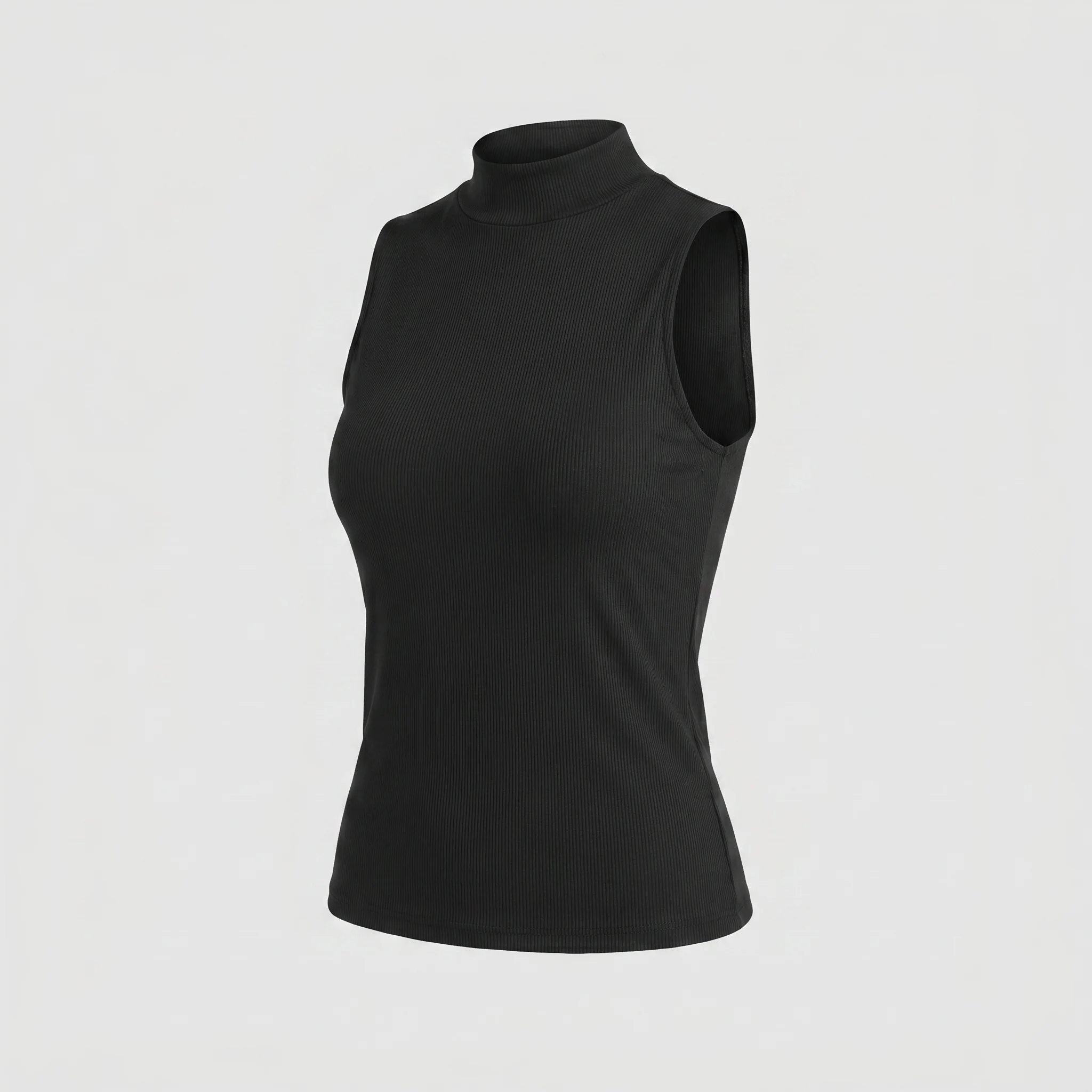 Damen Oversize Top mit hochgeschlossenem Kragen und elastischem Bund R&B - Image 5