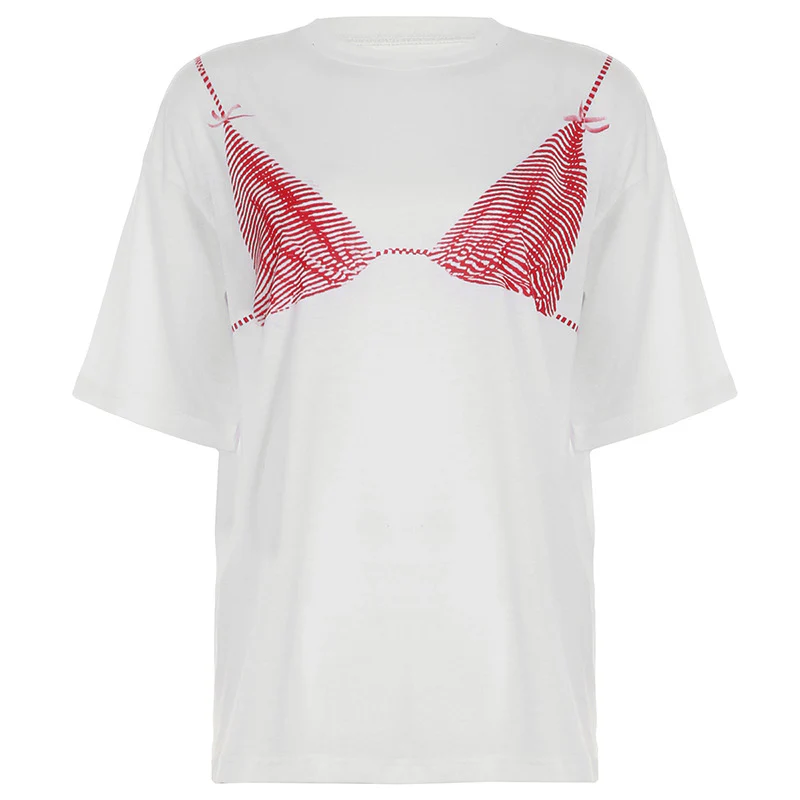 Damen oversized Shirt mit kreativem Grafikdruck Heidi-Mode - Image 6