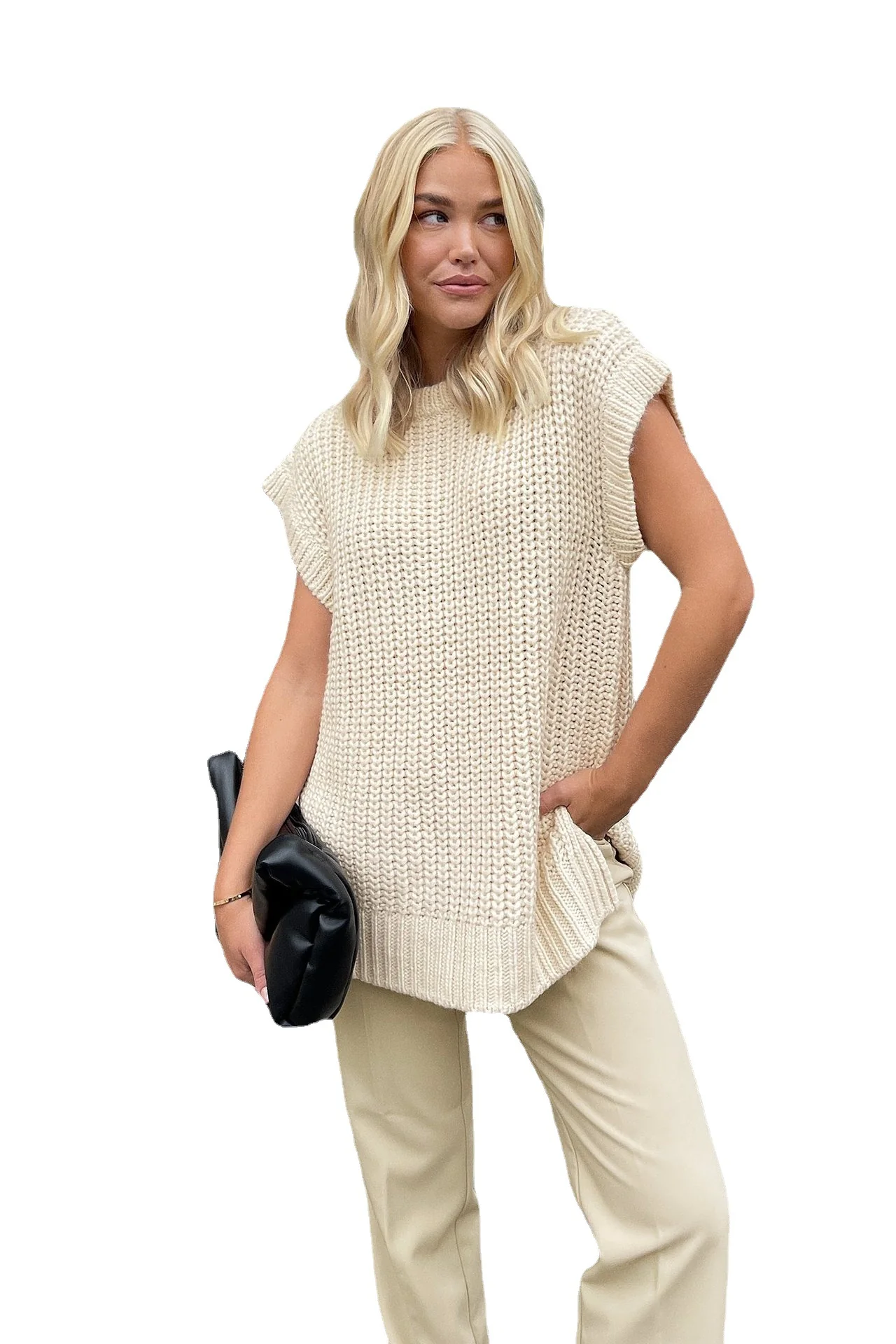 Damen Oversized Stricktop mit lässigem Schnitt R&B - Image 5