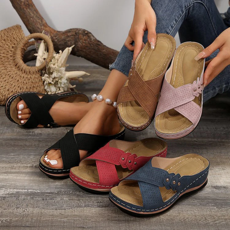 Damen Pantoletten mit ergonomischer Fußbettung Heidi-Mode - Image 2