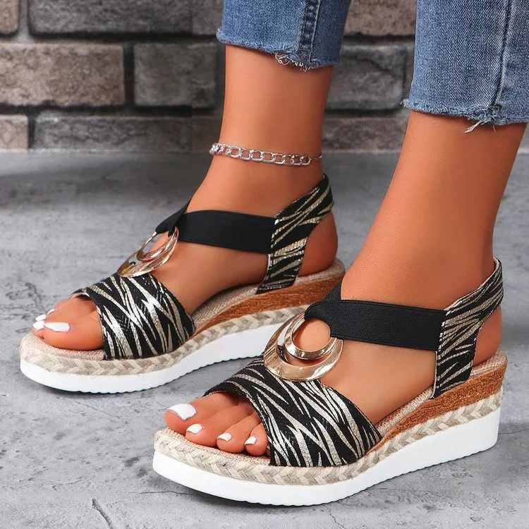 Damen Plateau Sandalen Heidi-Mode - Image 3