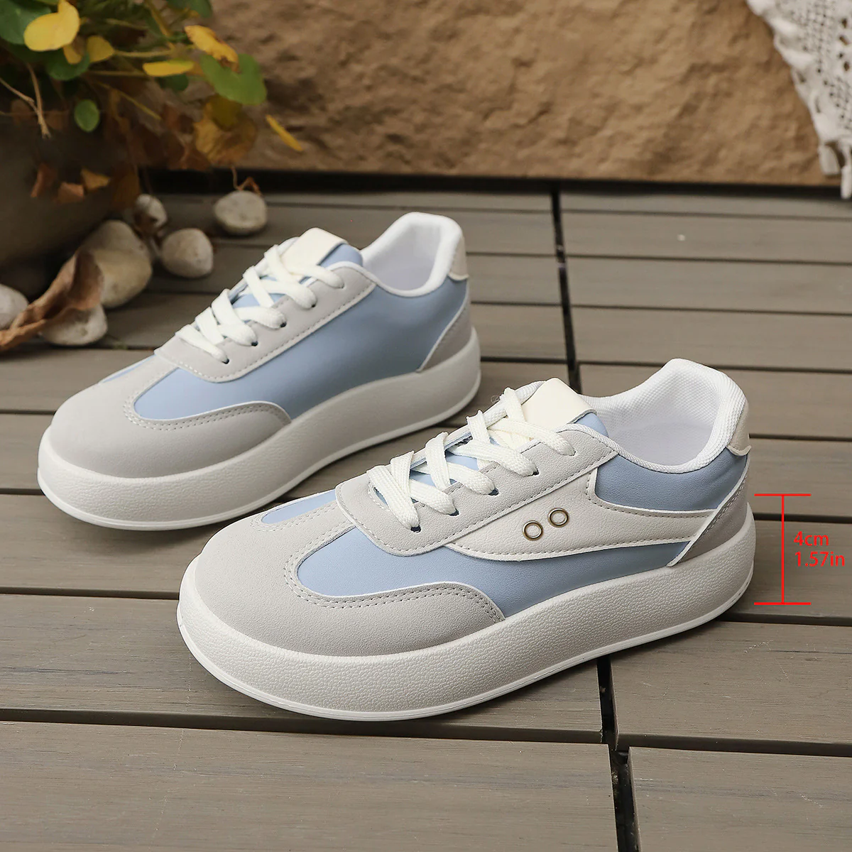 Damen Plattform Sneakers mit sportlichem Chic und gepolstertem Innenfutter R&B - Image 6