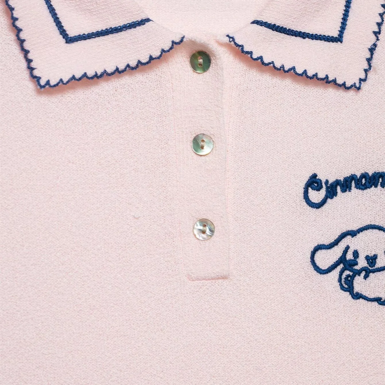 Damen Polo-Shirt mit feiner Struktur und gesticktem Motiv R&B - Image 3