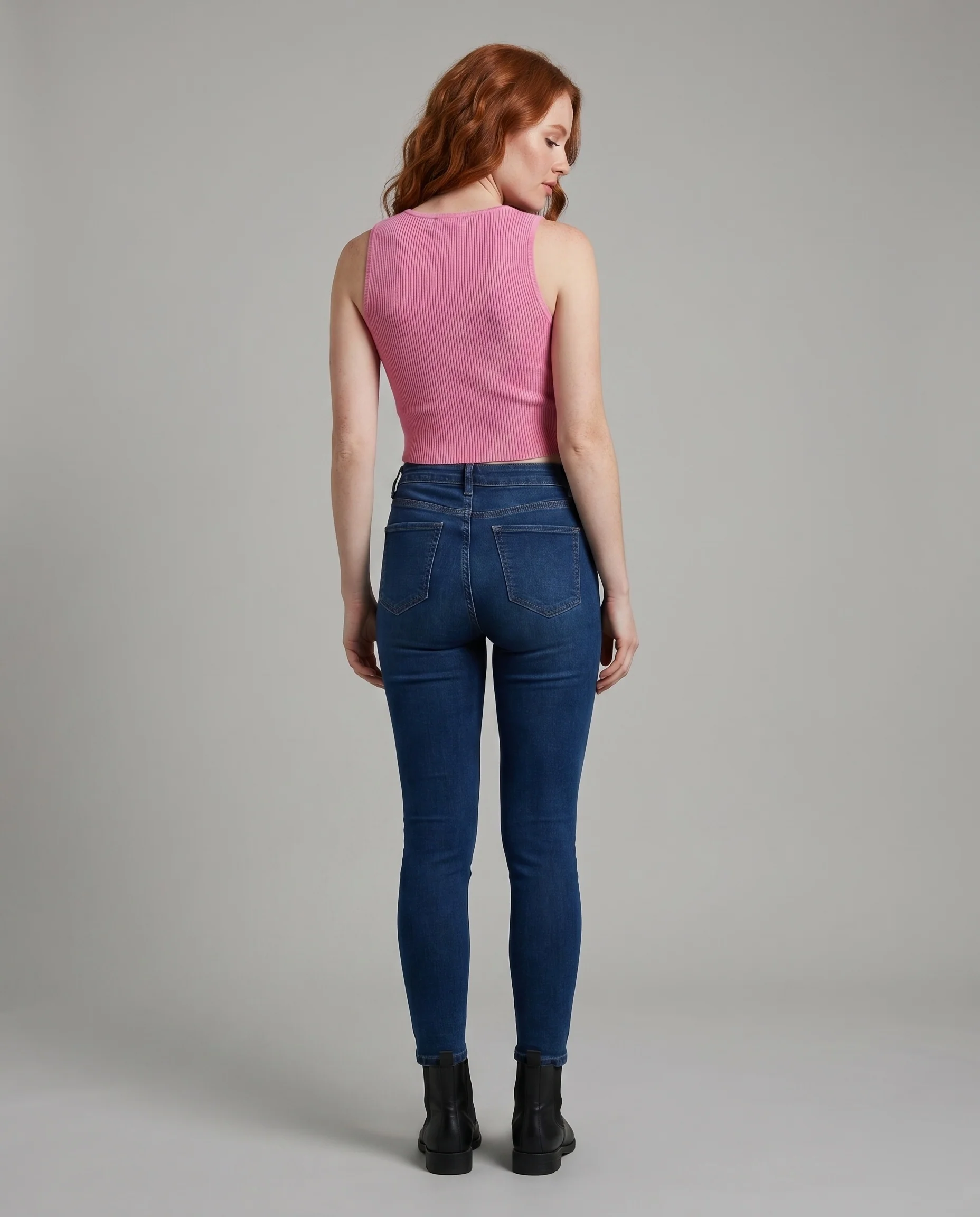 Damen Pulli mit weitem Ärmel und herzförmigem Ausschnitt - Image 4