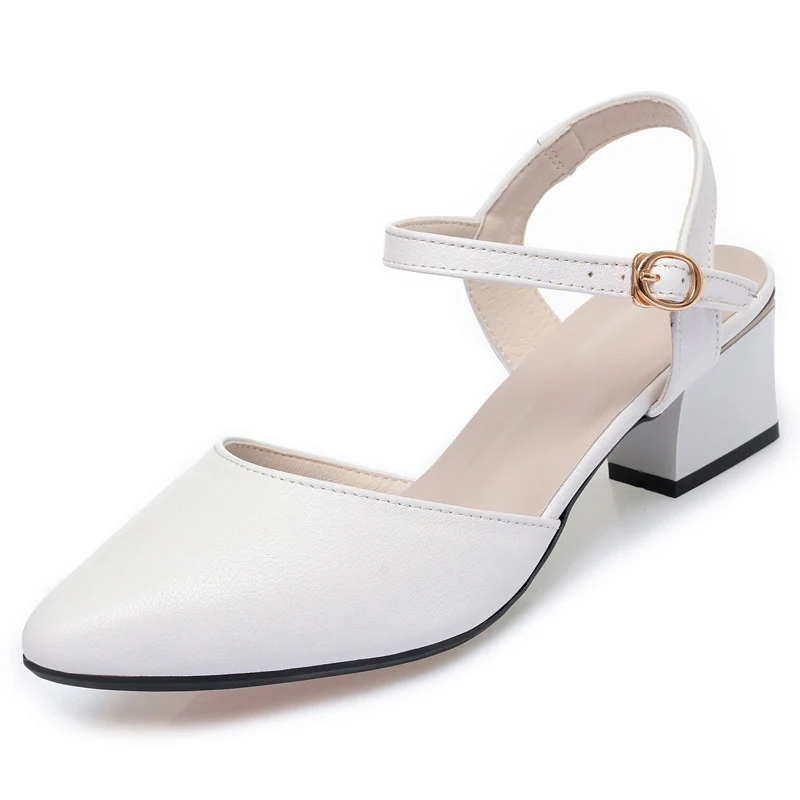 Damen Pumps mit verstellbarem Riemen und bequemem Blockabsatz R&B - Image 7