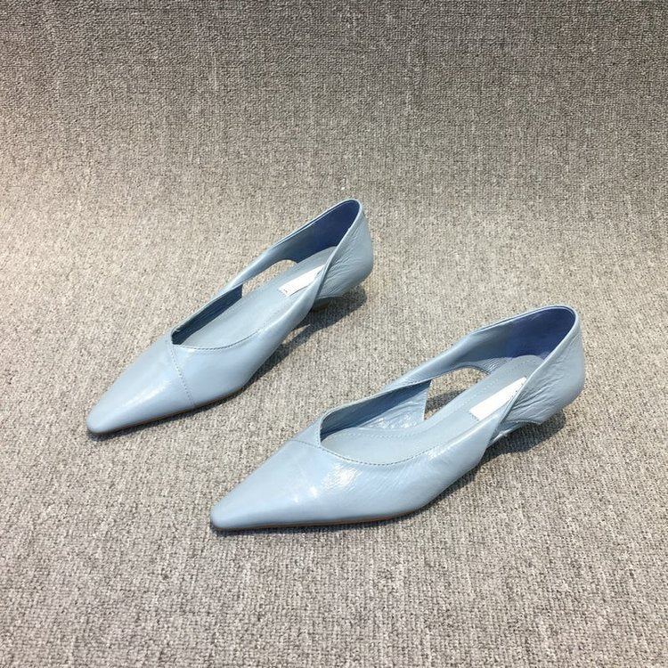 Damen Raffinierte Spitze Ballerinas mit Geschmeidiger Lederoberfläche R&B - Image 3