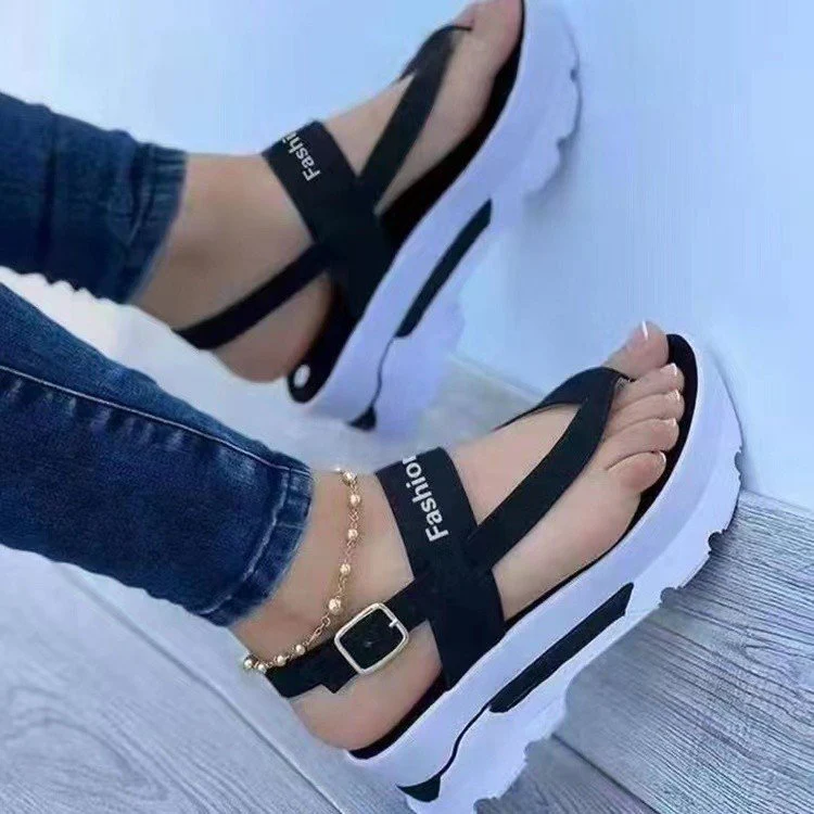 Damen Riemchen-Sandalen mit gepolsterter Sohle und verstellbarem Riemen R&B
