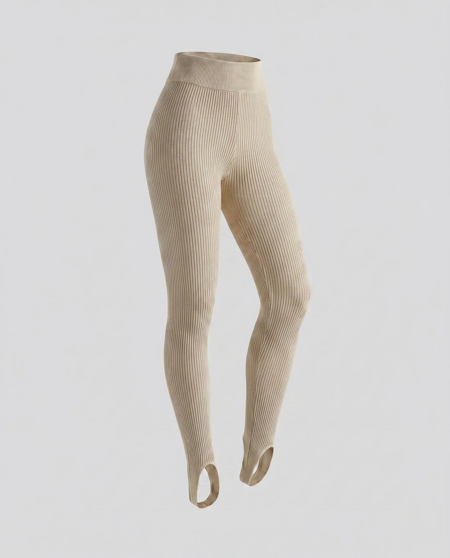 Damen Ripp-Leggings mit seitlichen Schlitzdetails - Image 7