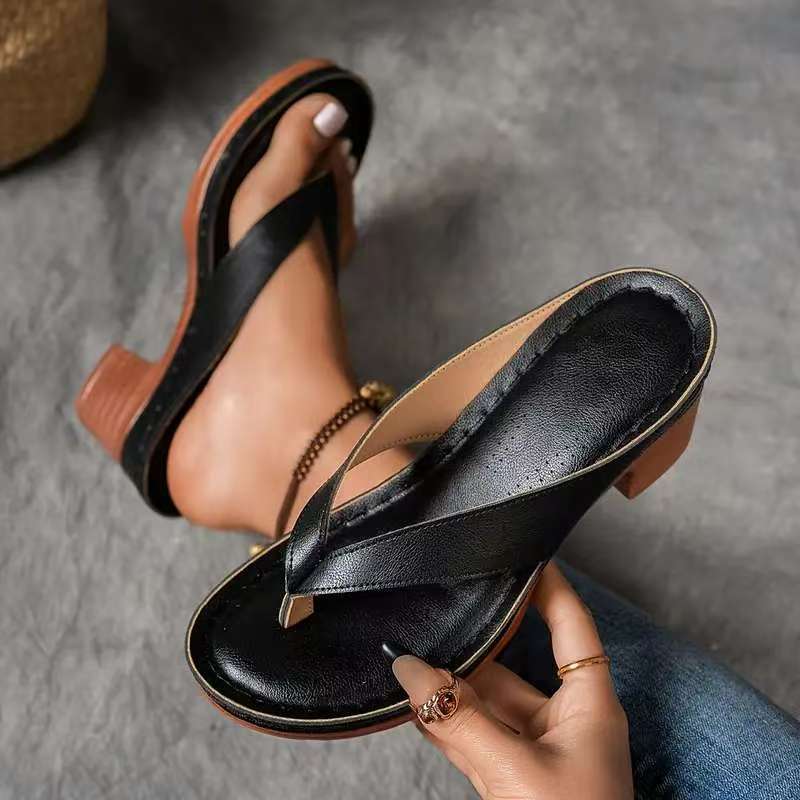 Damen Riemchen-Sandalen mit bequemem Fußbett und modischem Blockabsatz R&B - Image 8