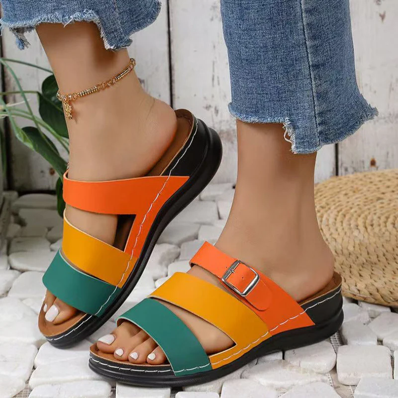 Damen Riemchen-Sandalen mit ergonomischer Fußbettgestaltung und modischen Akzenten R&B - Image 2