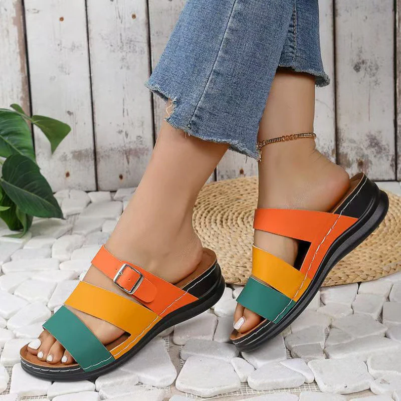 Damen Riemchen-Sandalen mit ergonomischer Fußbettgestaltung und modischen Akzenten R&B - Image 3